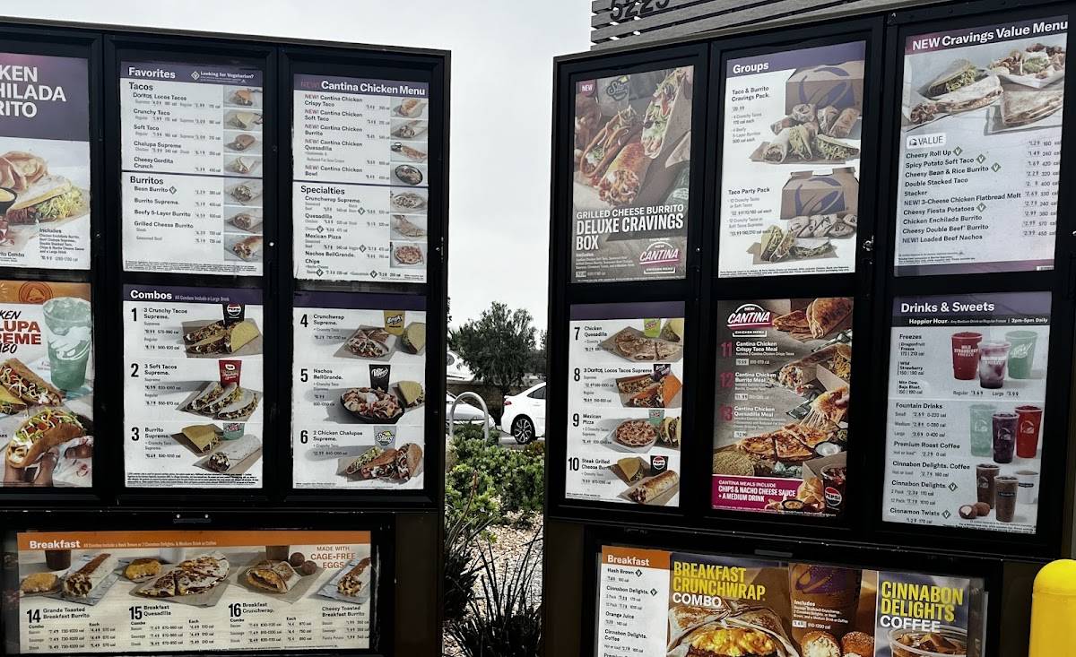 Taco Bell меню