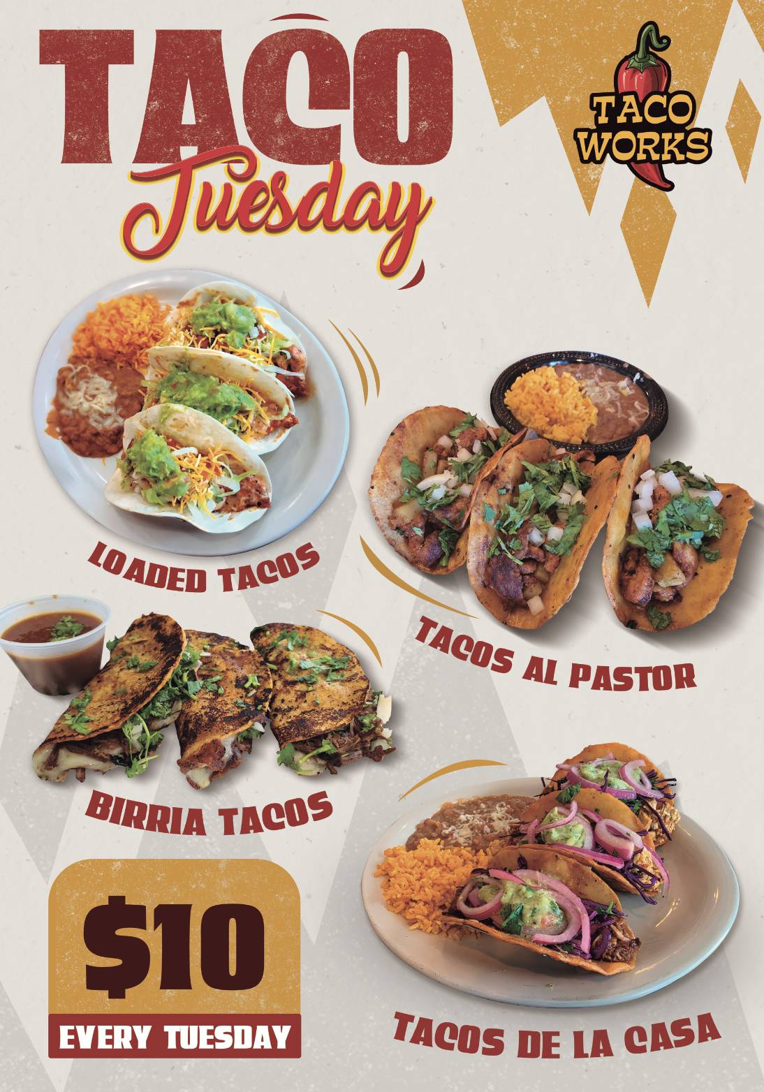 Taco Works меню