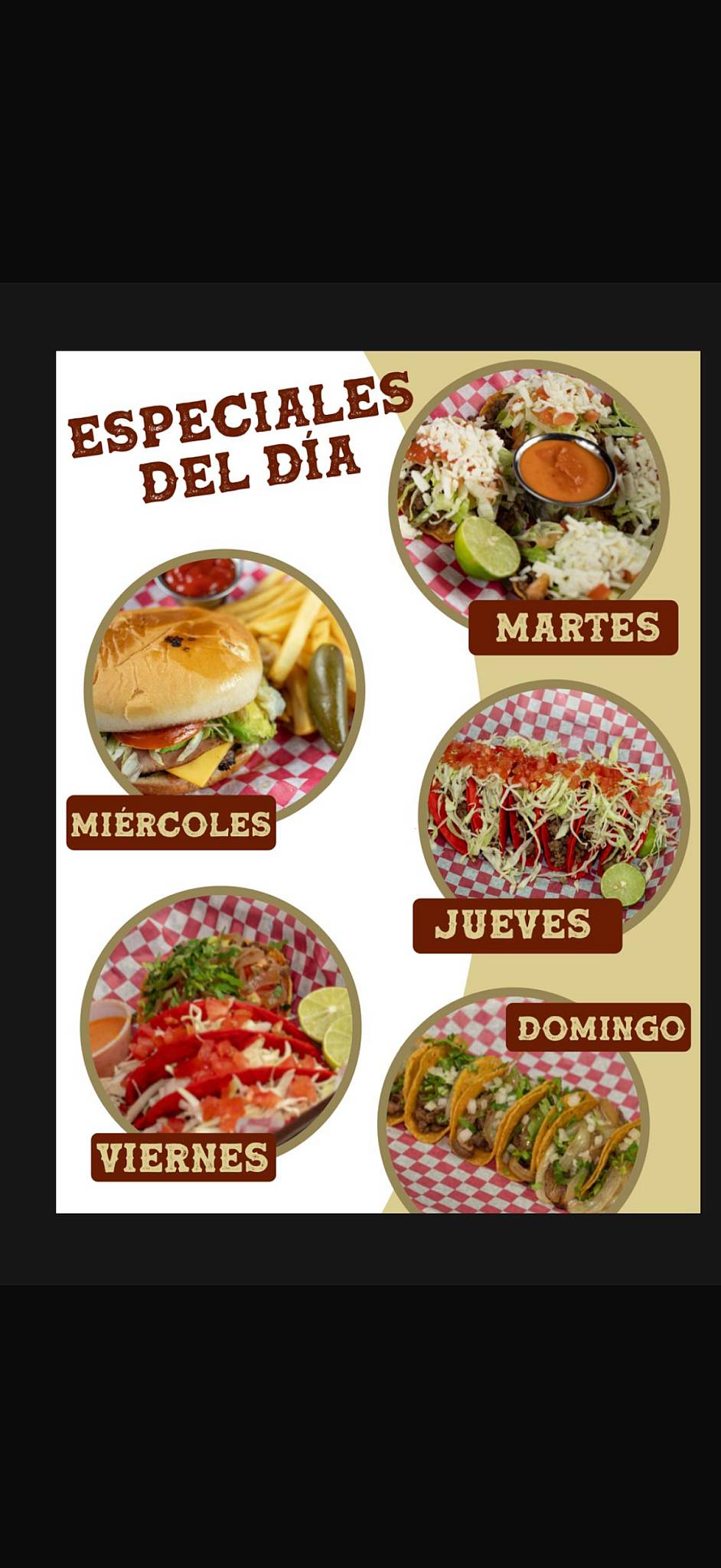 Tacos Alex меню