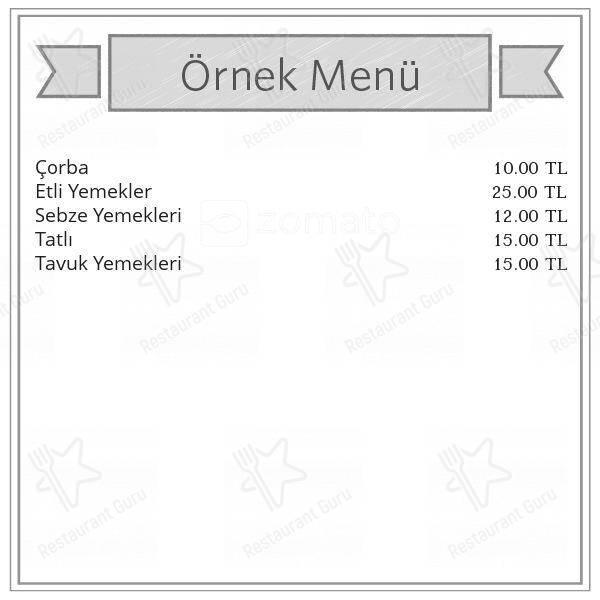 Tatlı Bahçe меню