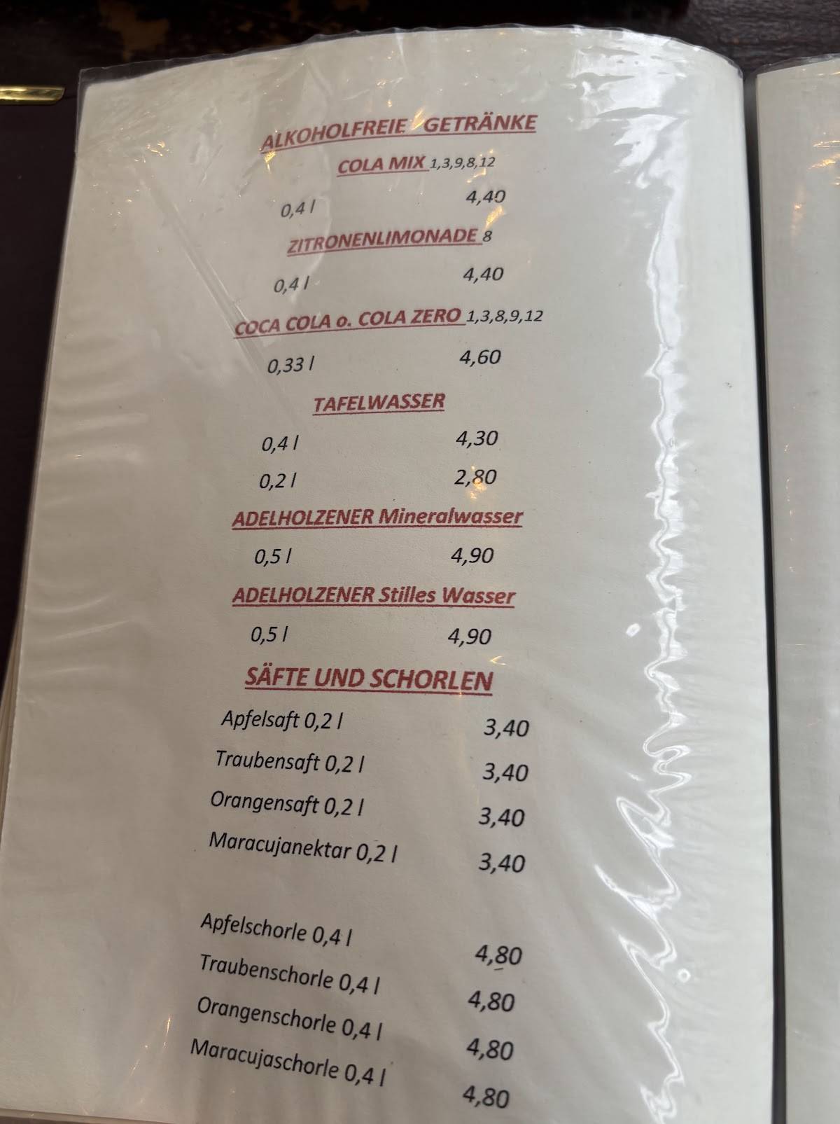 Taverna Anti меню