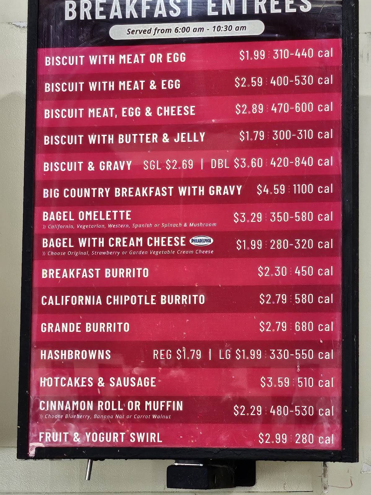 Braum's Ice Cream & Dairy Store меню