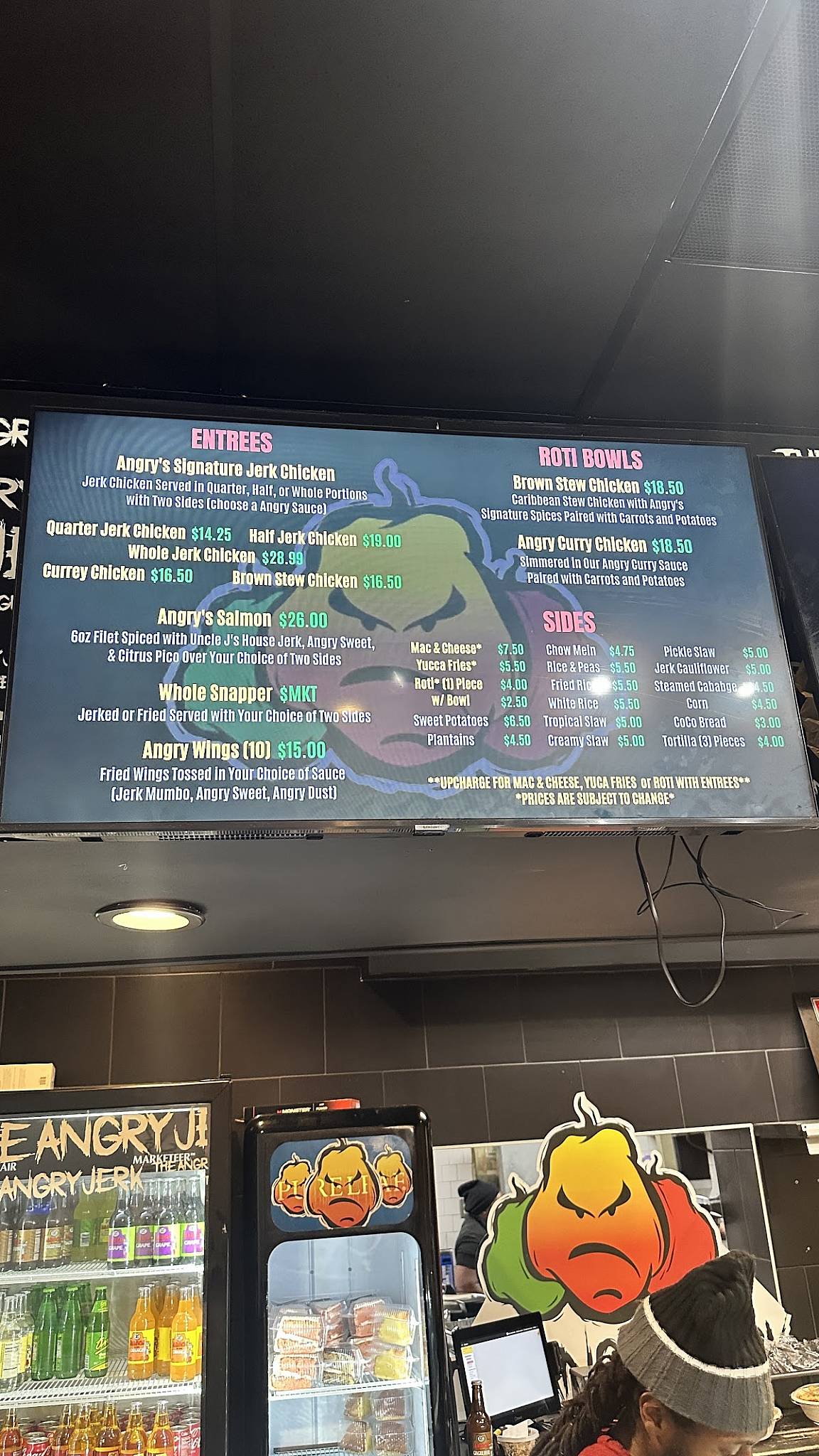 The Angry Jerk - Silver Spring меню