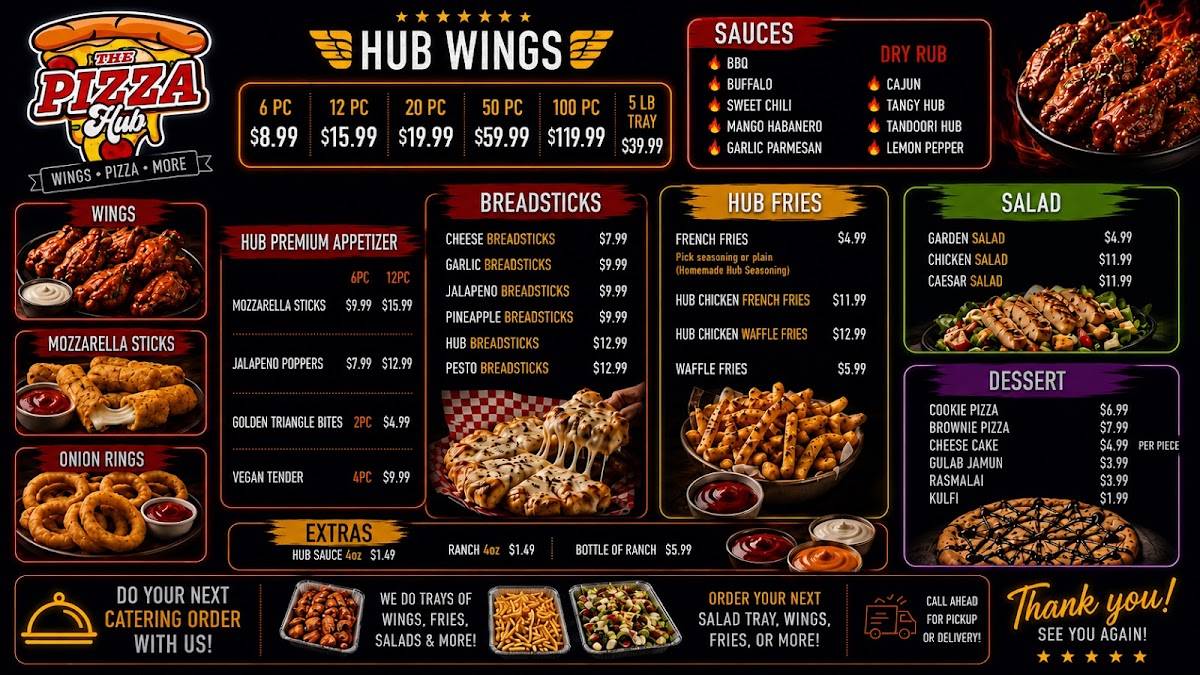 The Pizza hub меню
