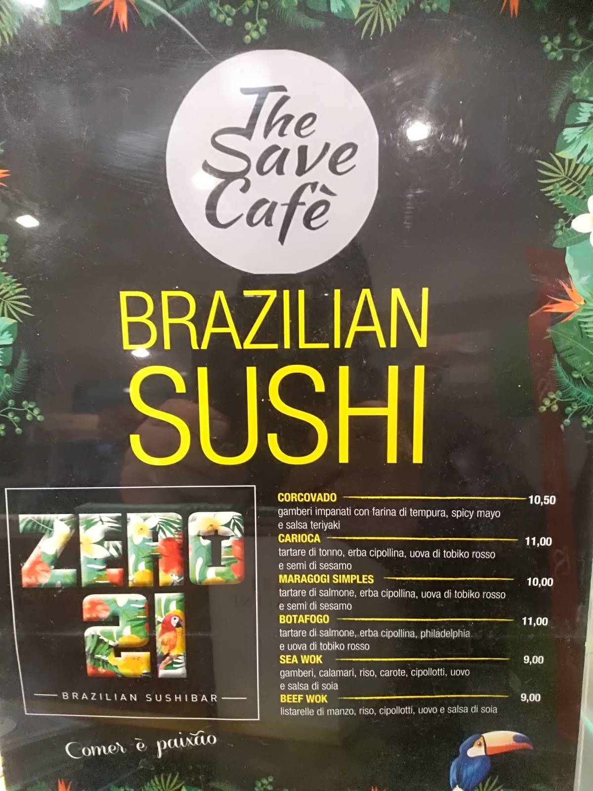 The Save Cafe меню