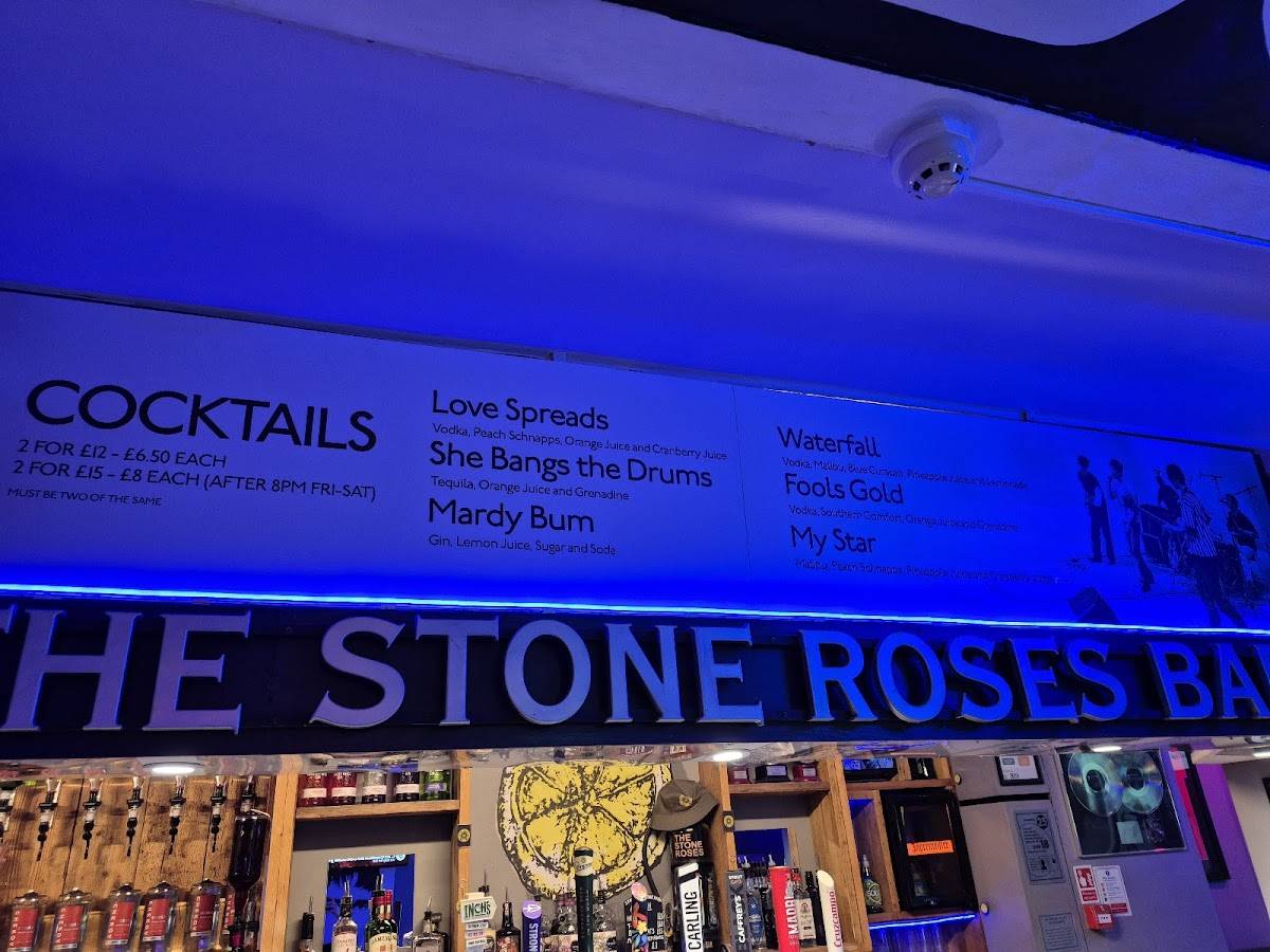 The Stone Roses Bar меню