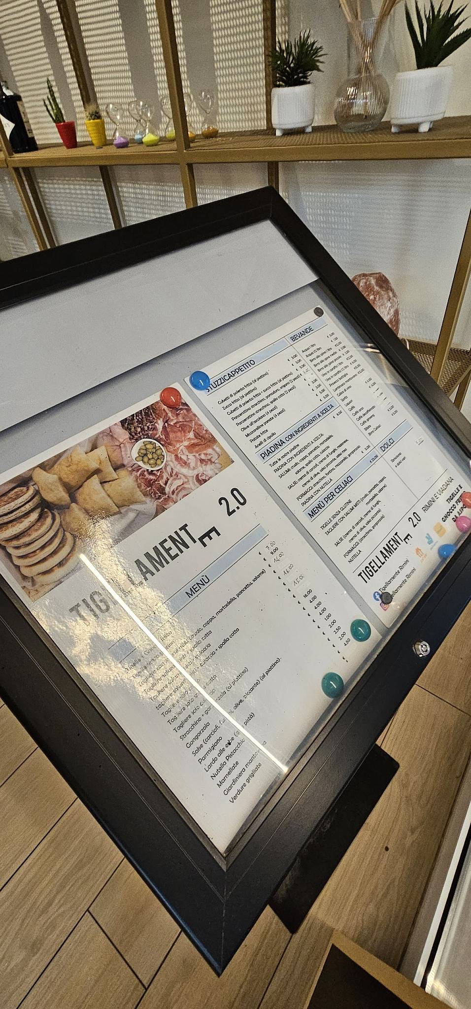 Tigellamente 2.0 Rimini меню