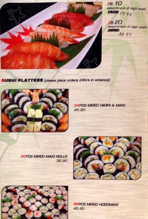 TOKYO BENTO меню