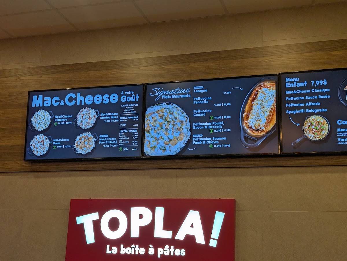Topla! Delson меню