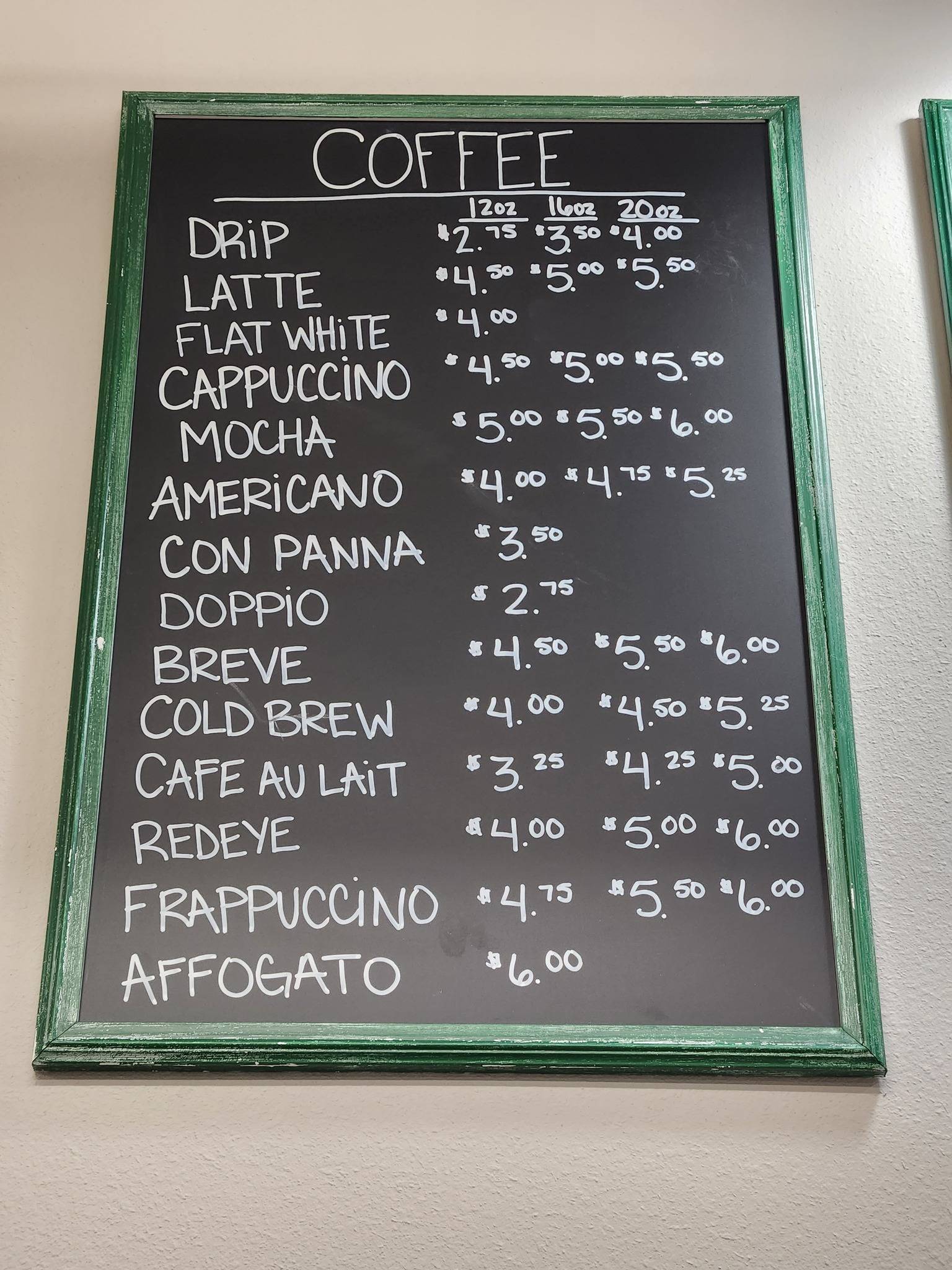 Trailside Coffee Company меню