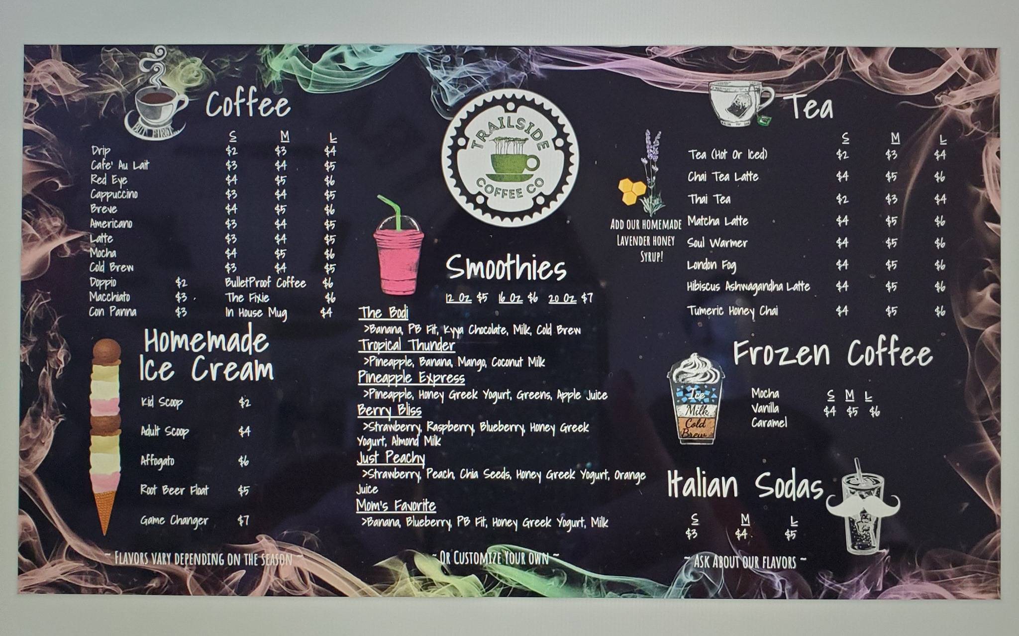 Trailside Coffee Company меню