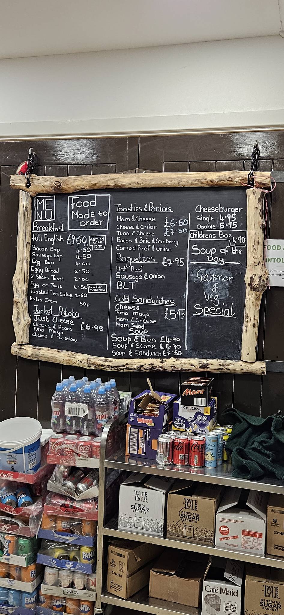 Tyne Riverside cafe меню