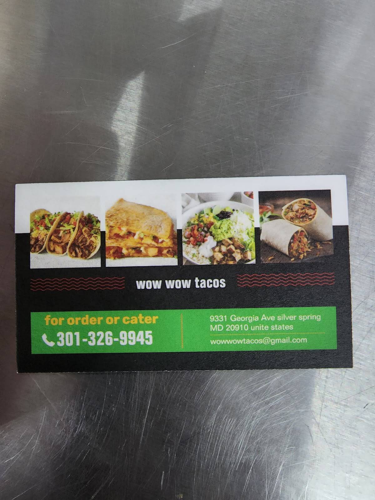 WOW WOW TACOS меню