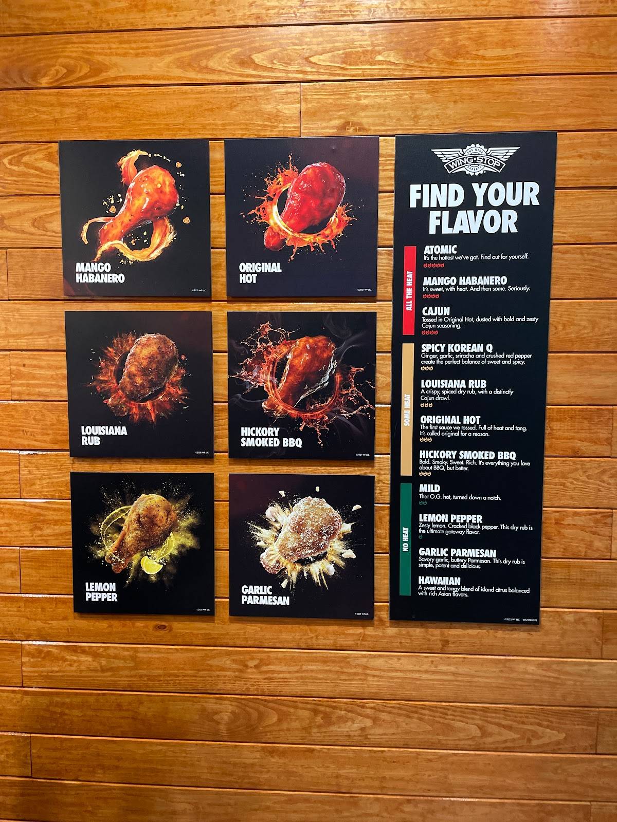 Wingstop меню