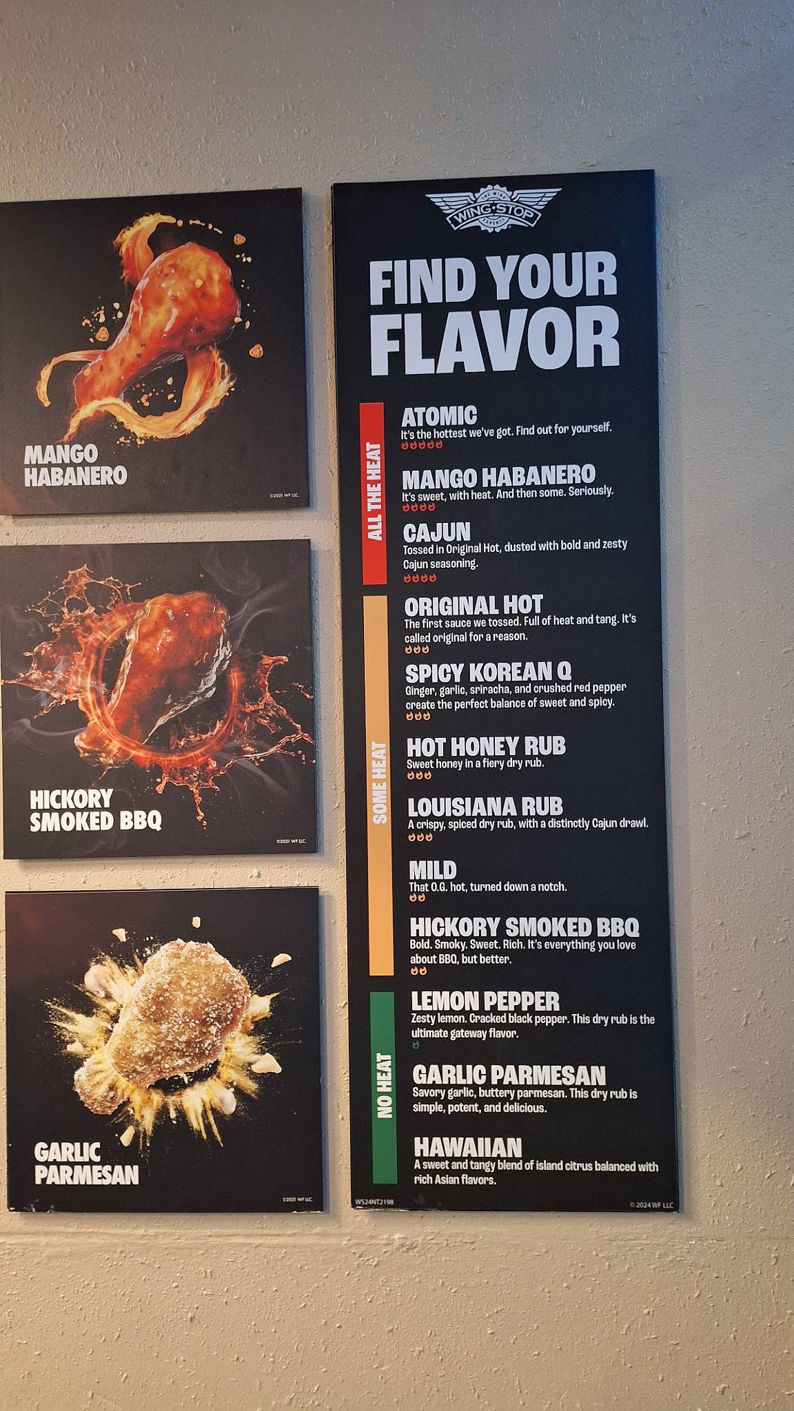 Wingstop меню