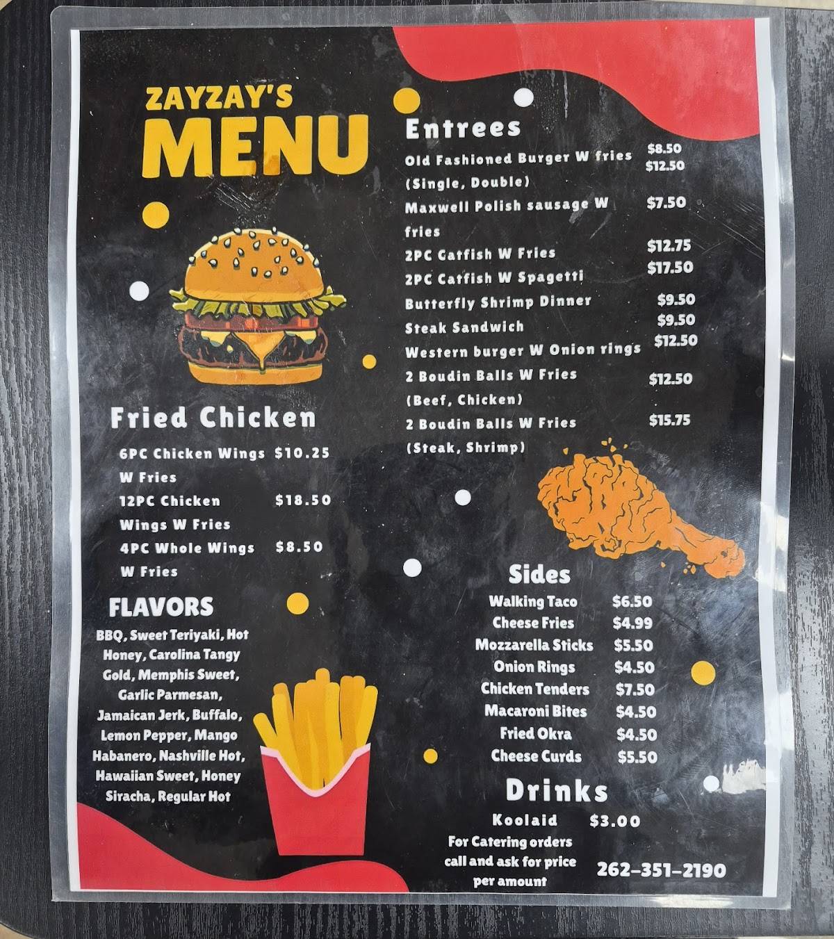 ZayZay’s Deli меню