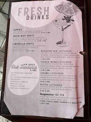 mocha Espresso & wine меню