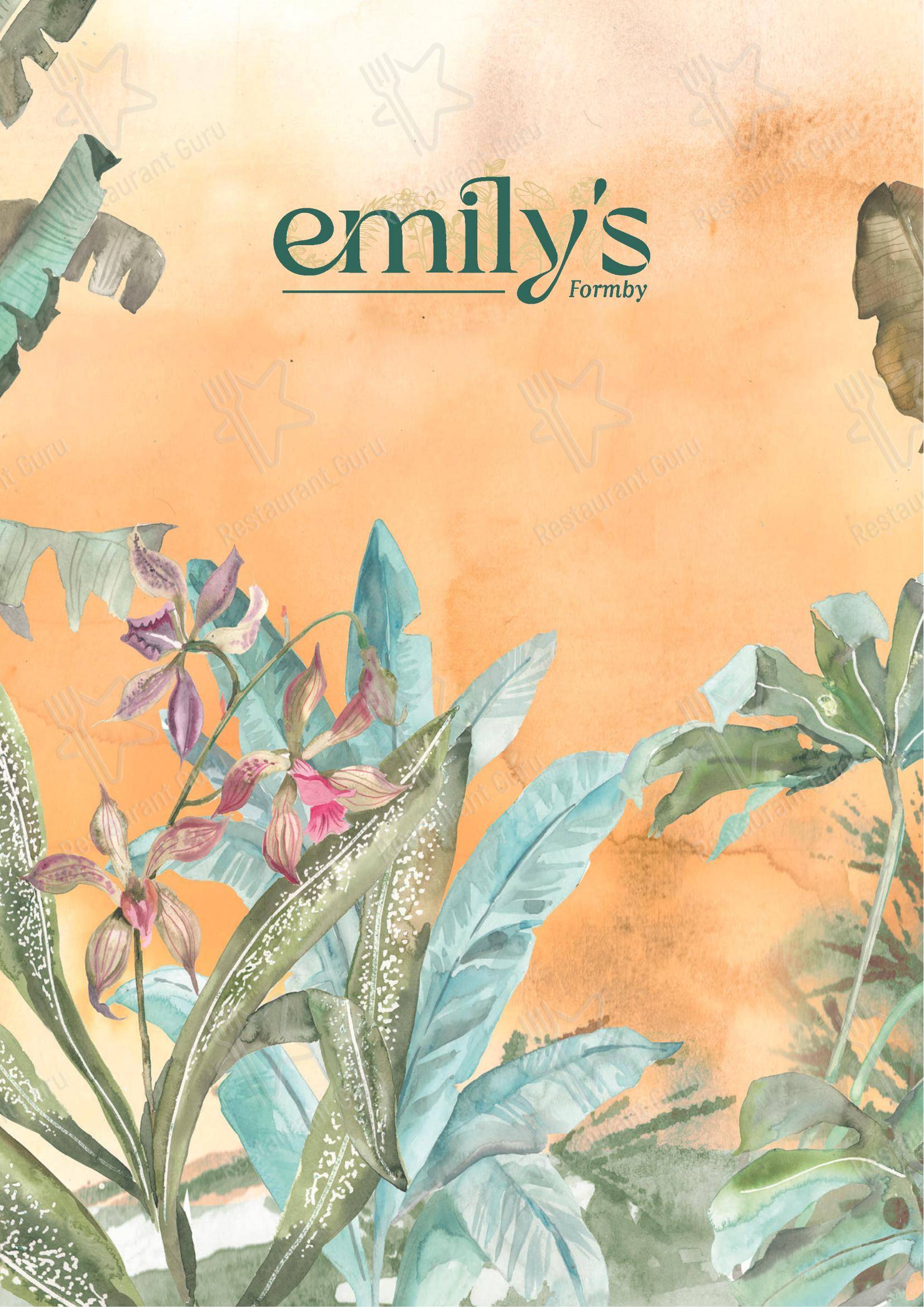 Emily's в Формби - At Home Catering Menu