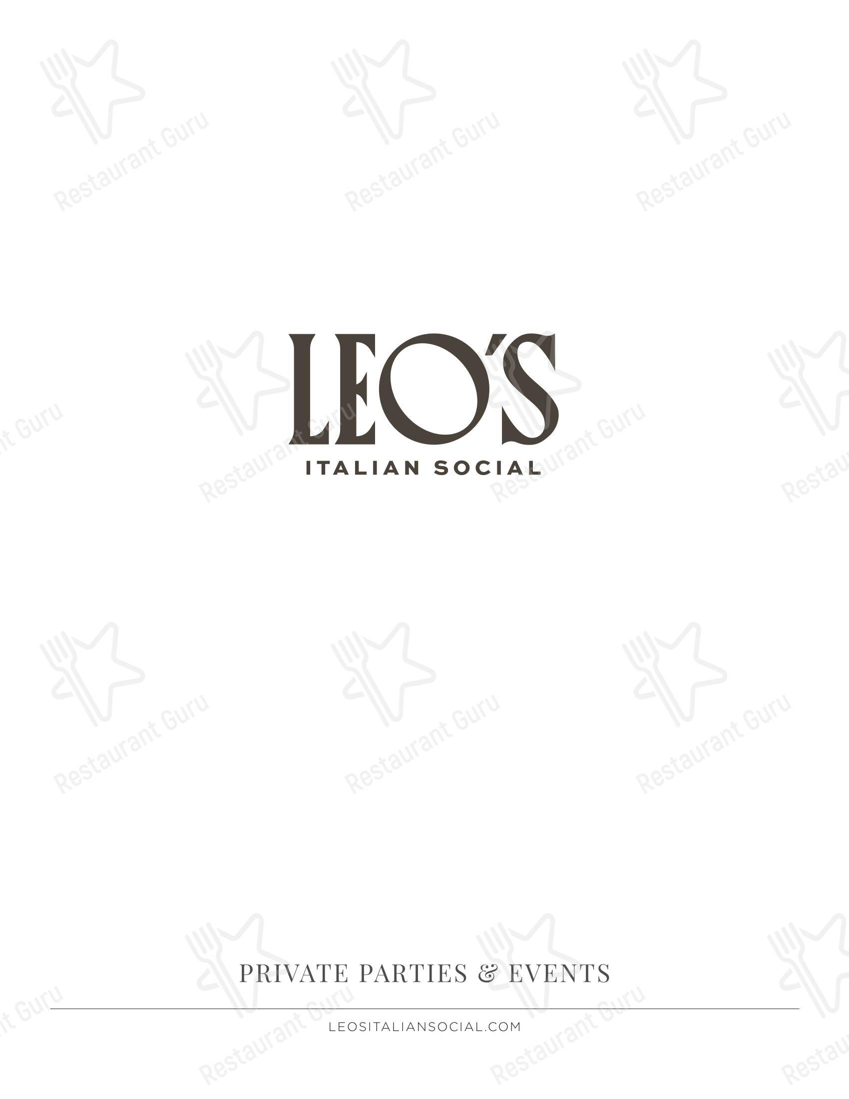 Детское десерта Leo's Italian Social