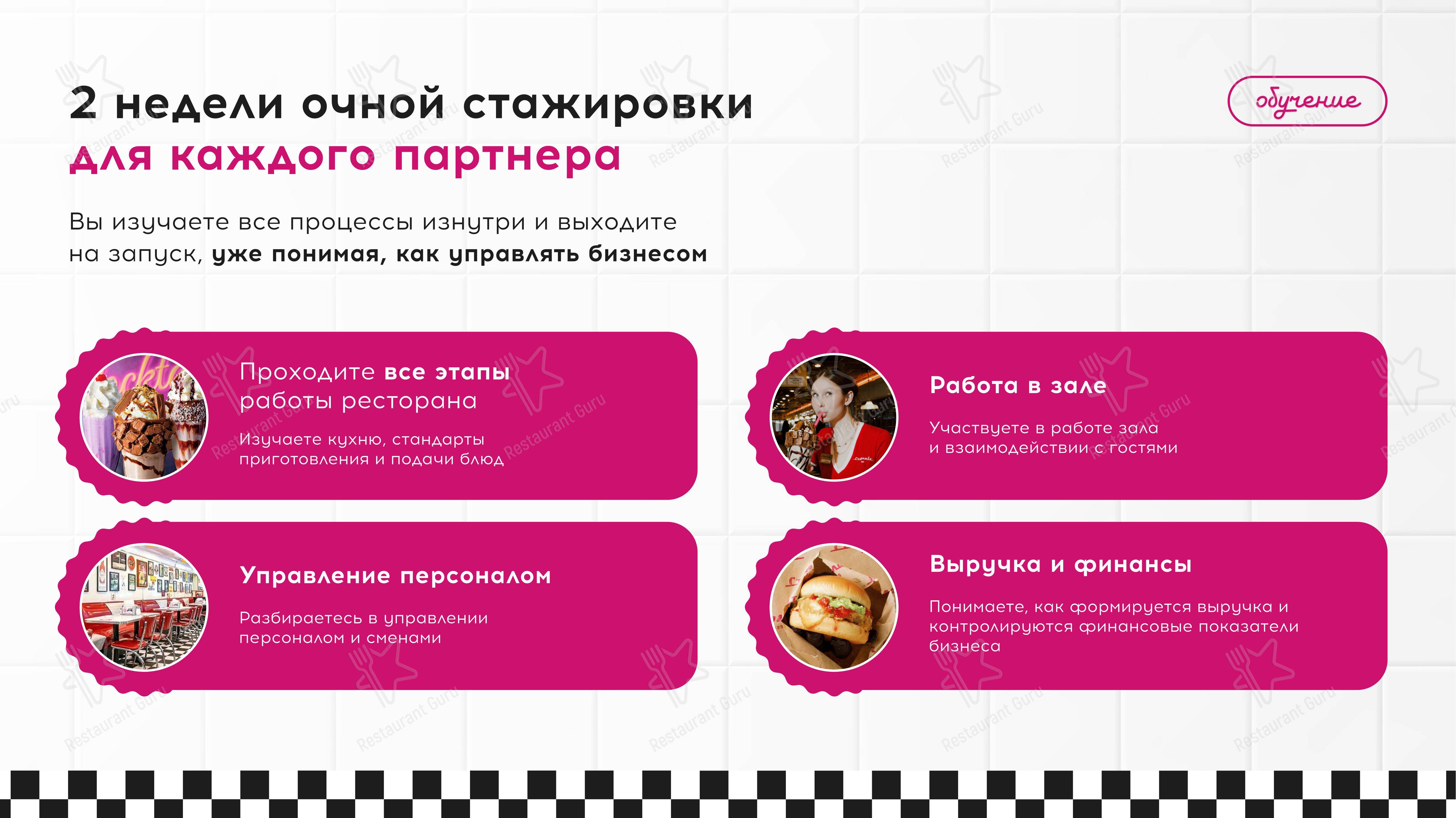 Старлайт Дайнер в Москве - Меню