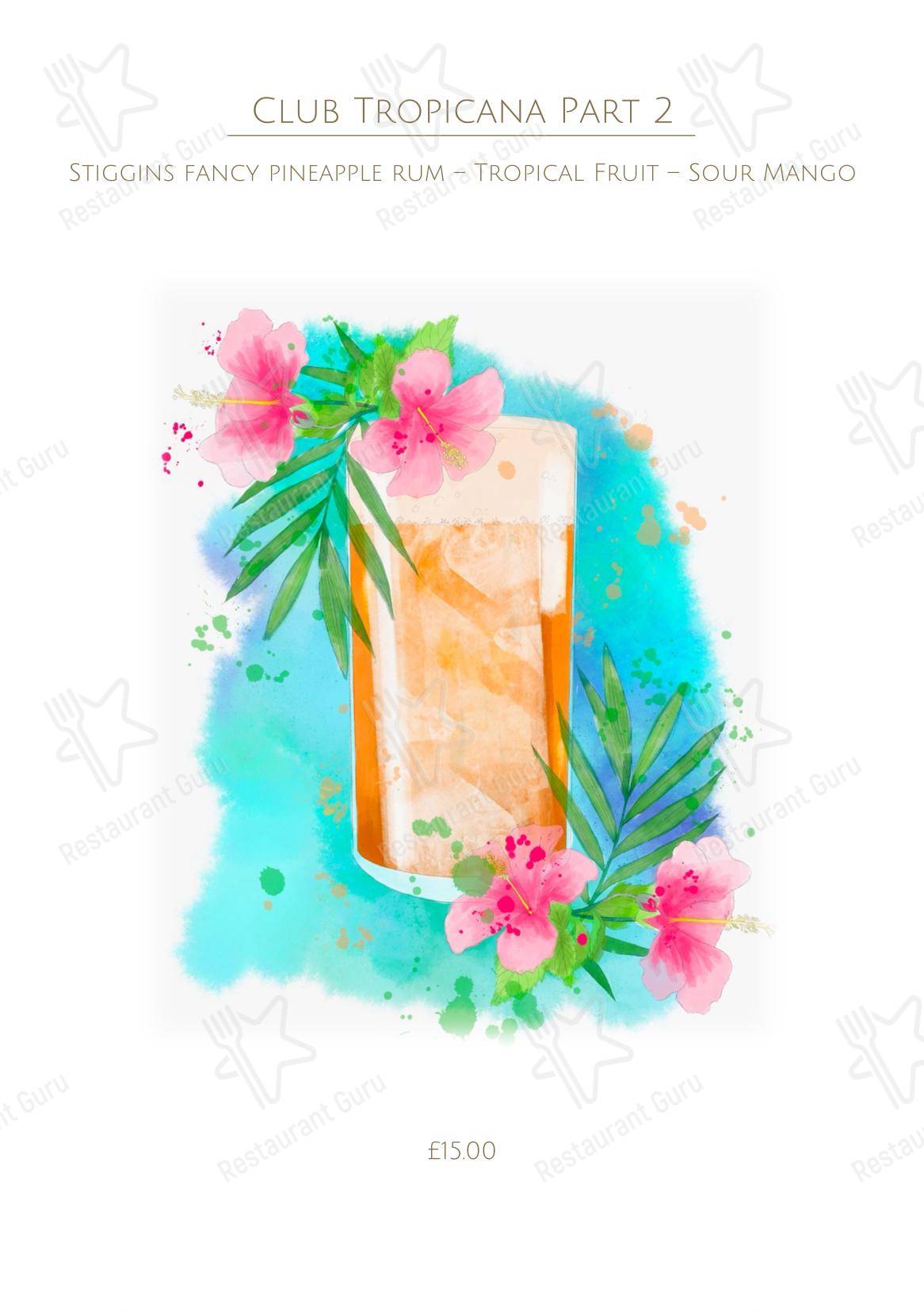 Меню ресторана Cheals - Takeaway Menu