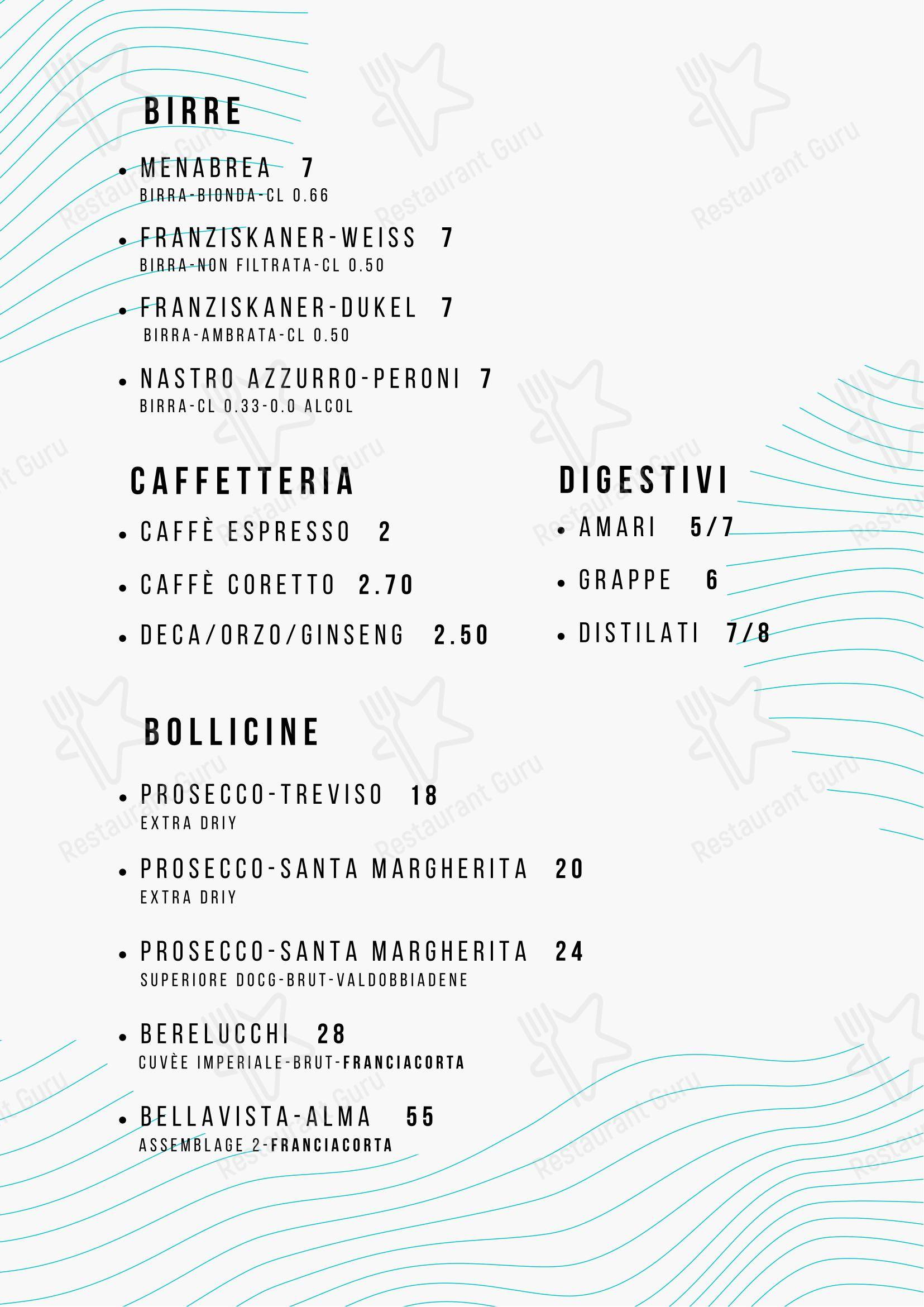 MADO Ristorante в Риме - 菜单