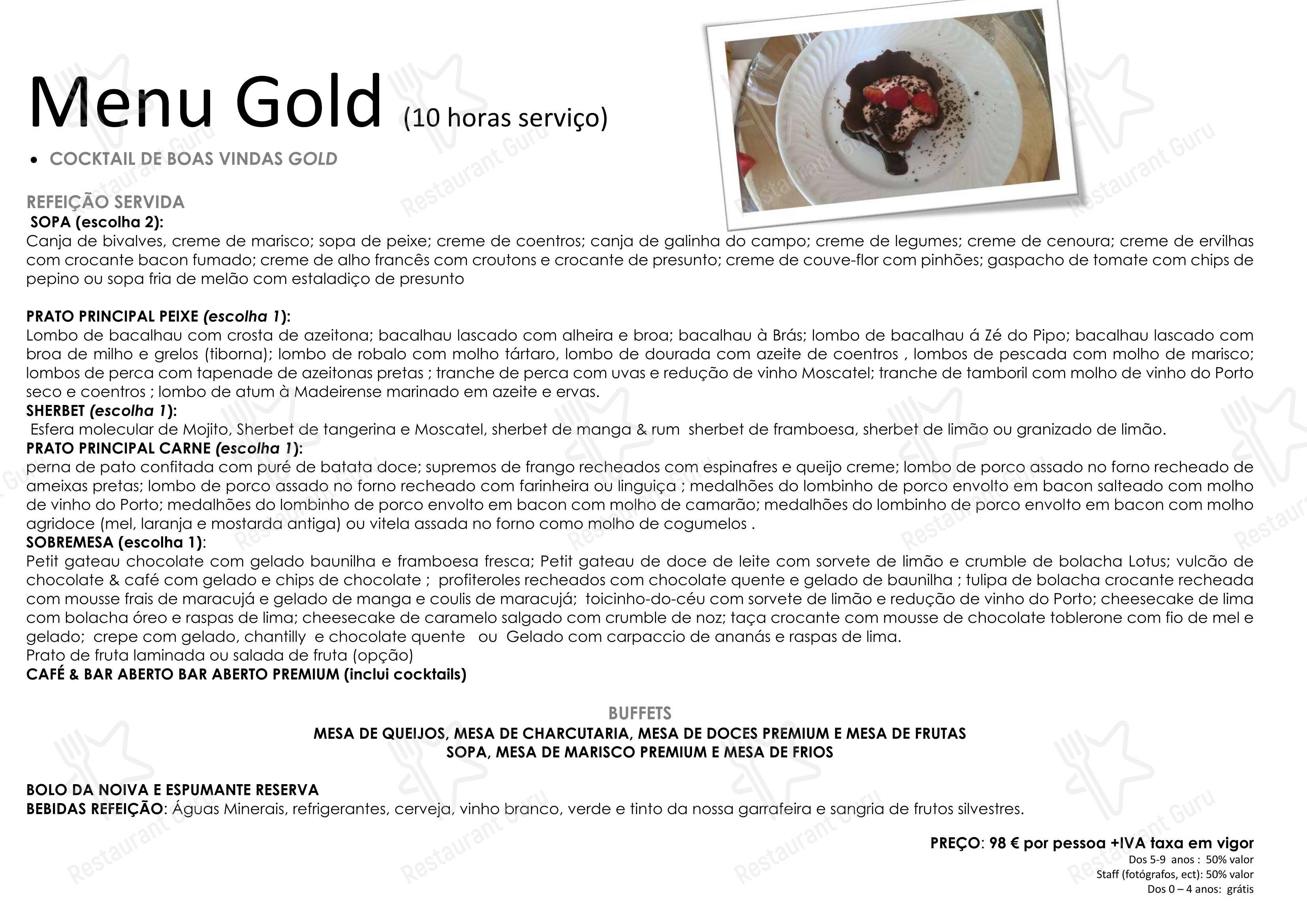 Palhinhas Gold в Риу-Майоре - Boronia Catering Menu Pack