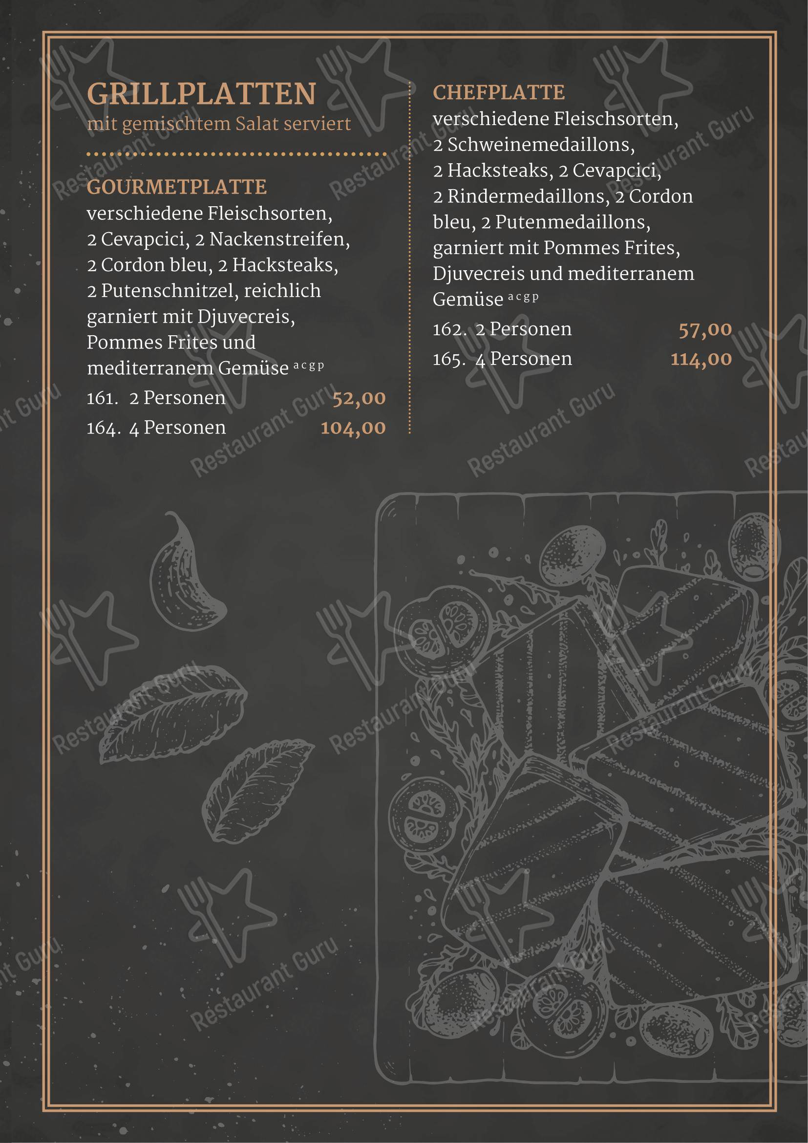 Меню ресторана Hotel Restaurant Hullmann в Растеде