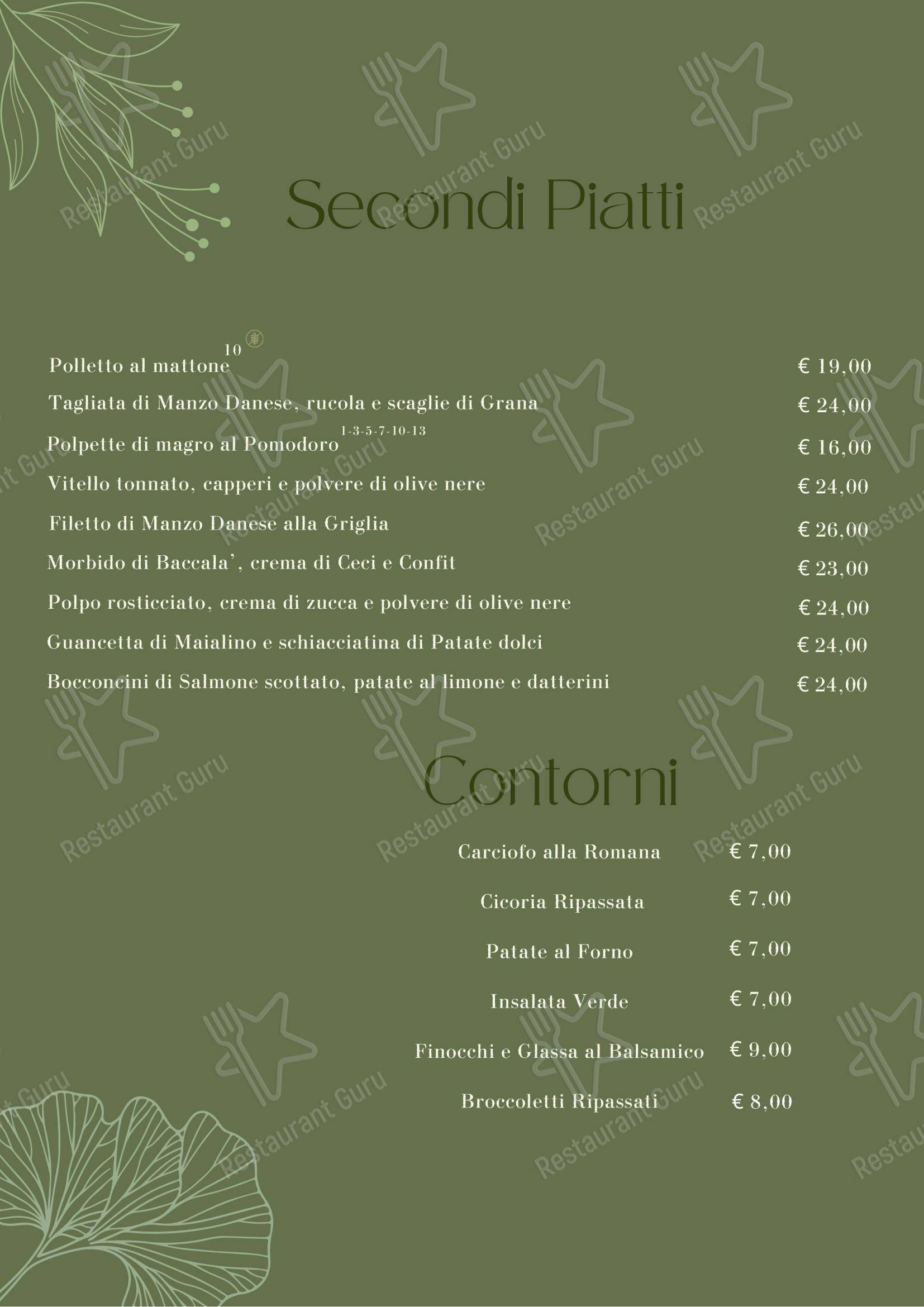 菜单 ресторана Ristorante Fiorito