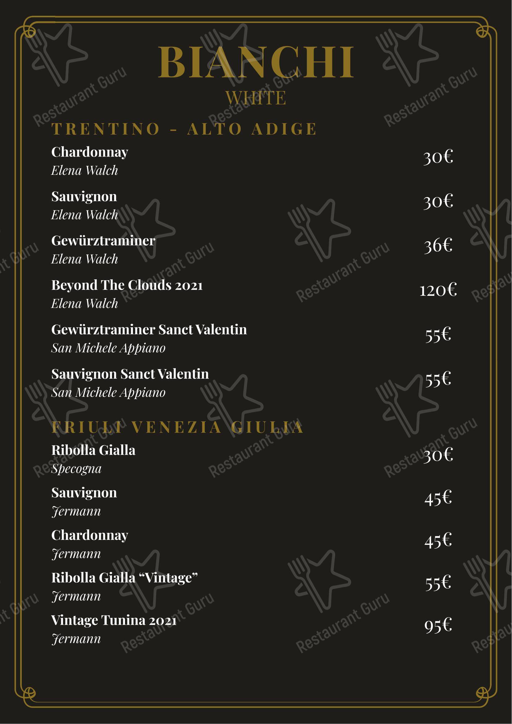 Sarkós Roma в Риме - 菜单