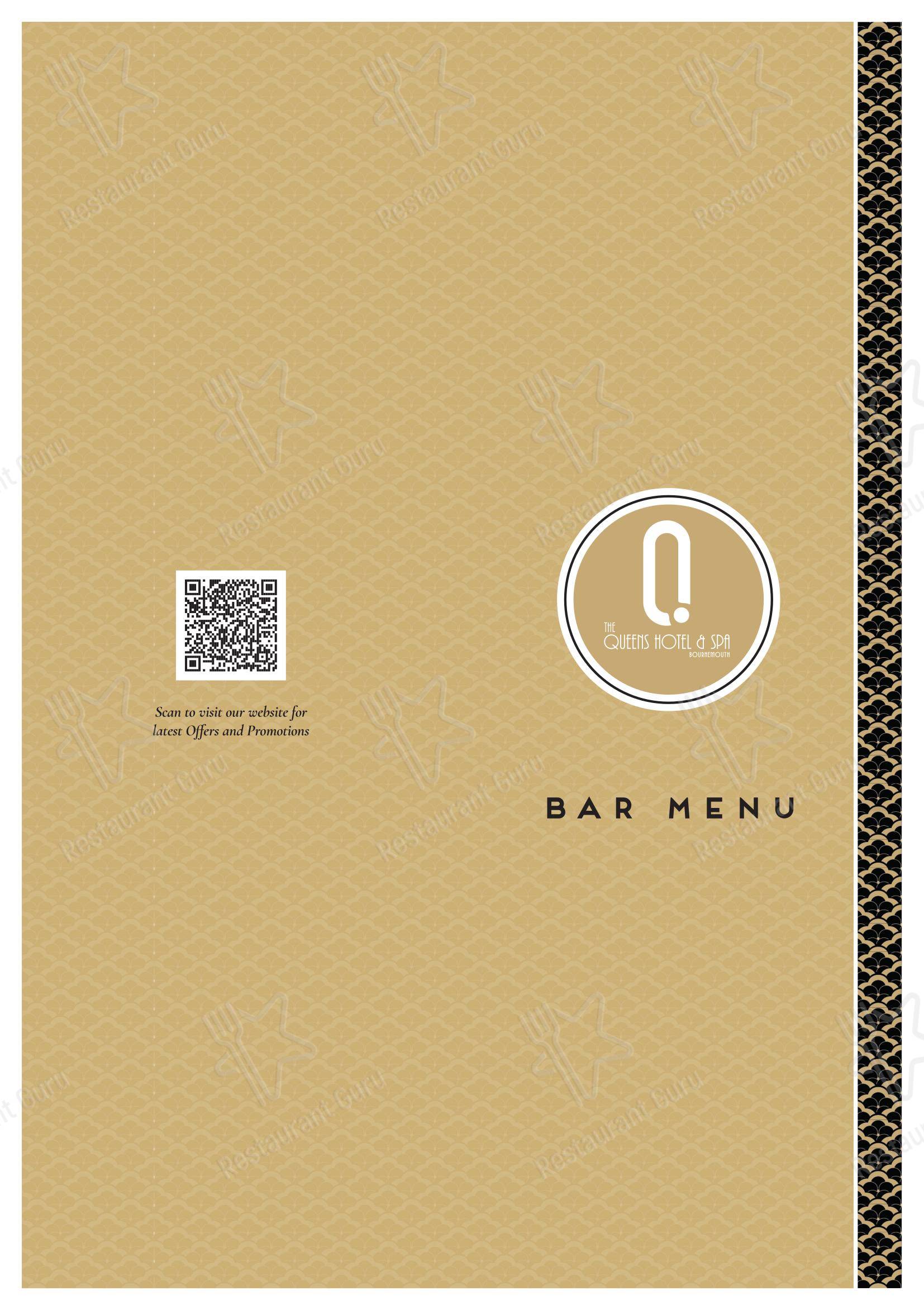 The Queens Restaurant в Борнмуте - Меню напитков