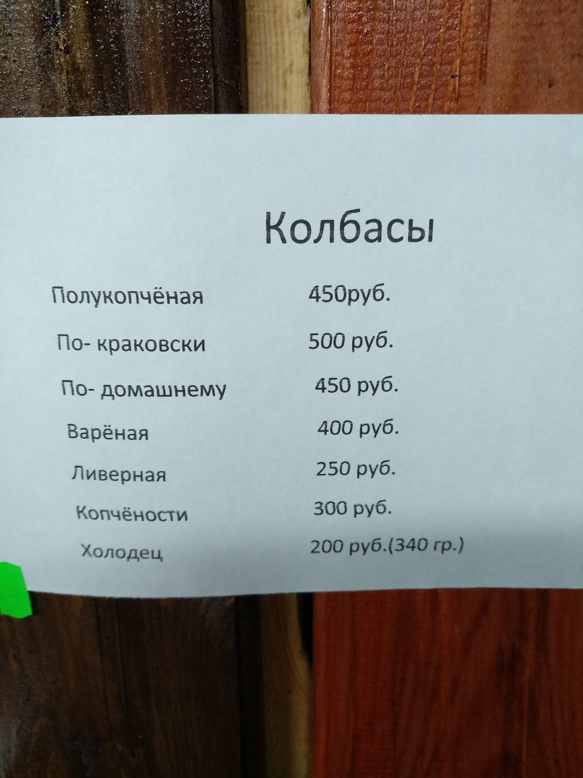Кафе меню