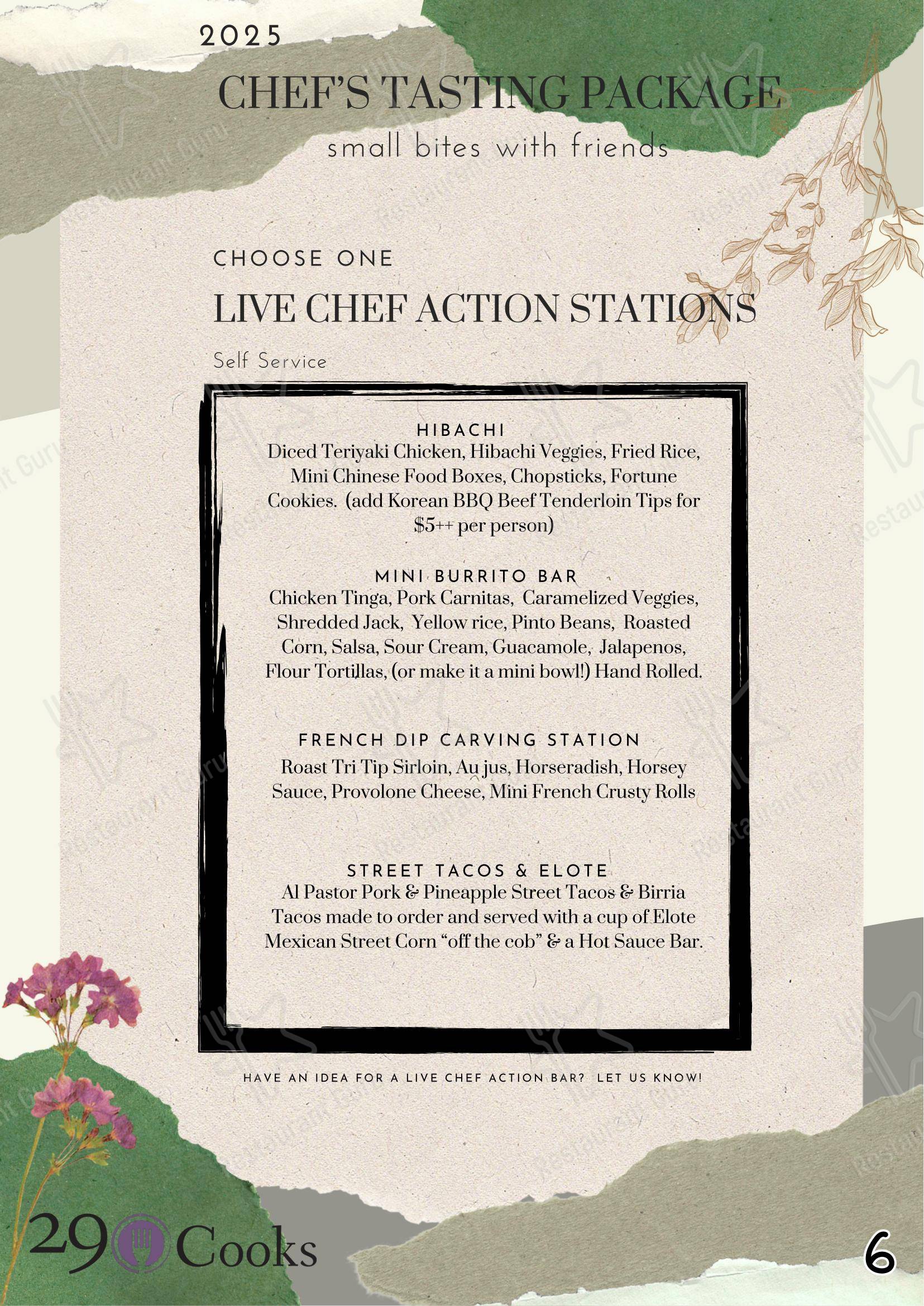 29 Cooks Catering в Эммаусе - Lunch Menu