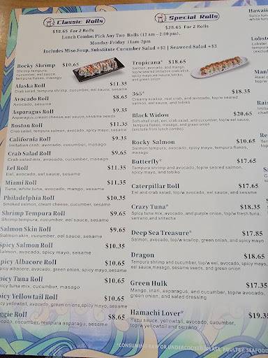 365 Sushi меню
