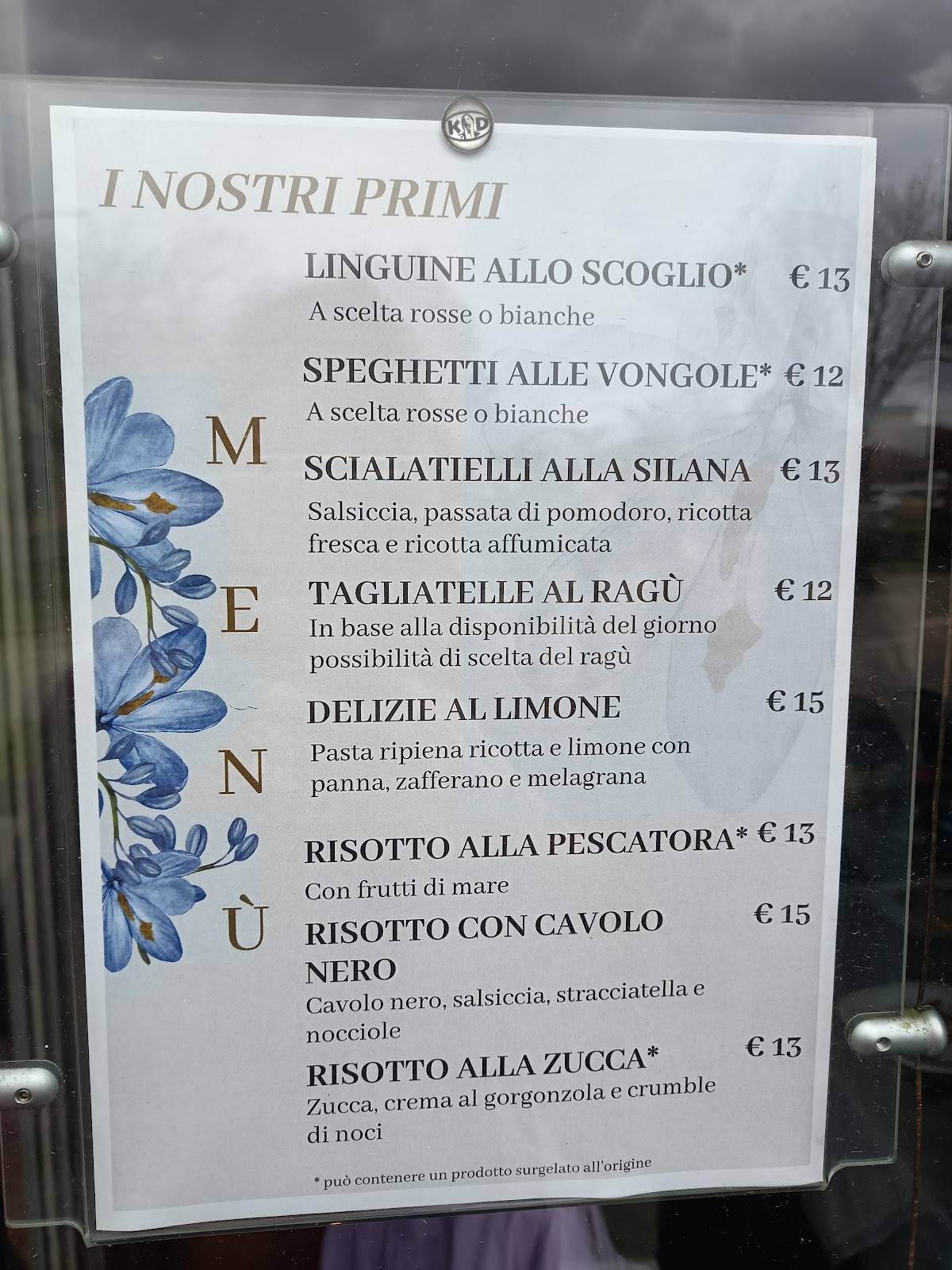 A Casa Mia - Ristorante Pizzeria Cameri меню