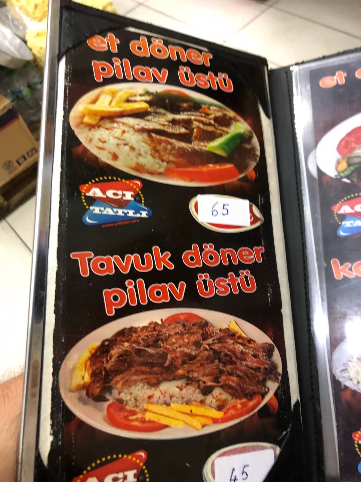 Aci Tatli меню