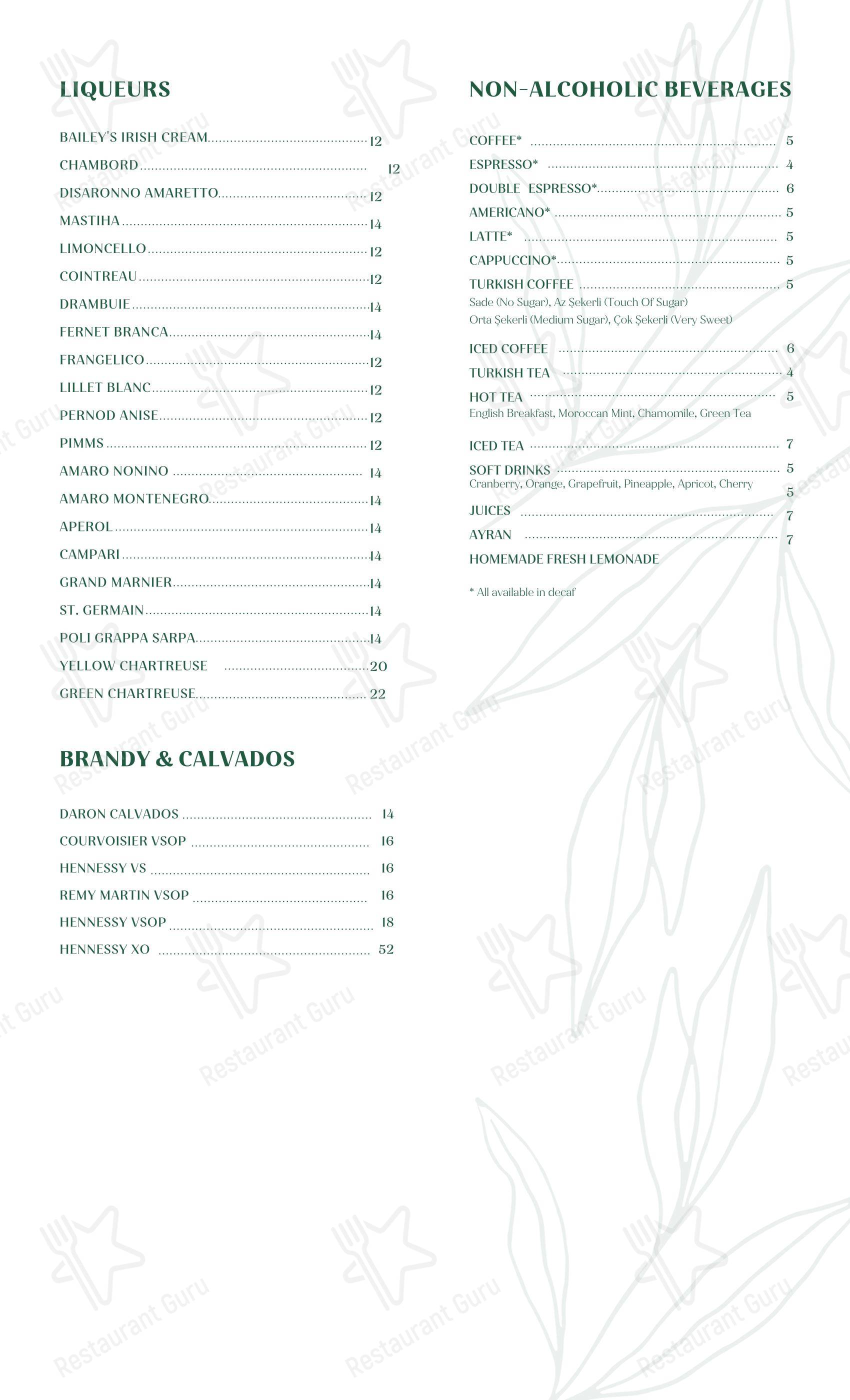 Wine Menu паба и бара Agora Tysons Mediterranean Restaurant