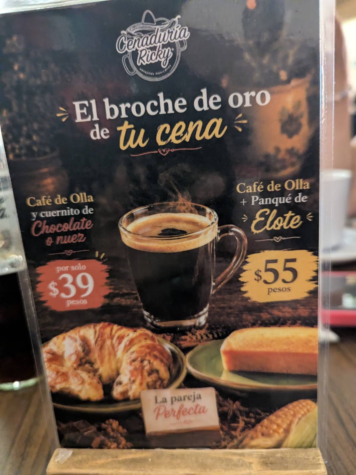 Cenaduría Ricky меню