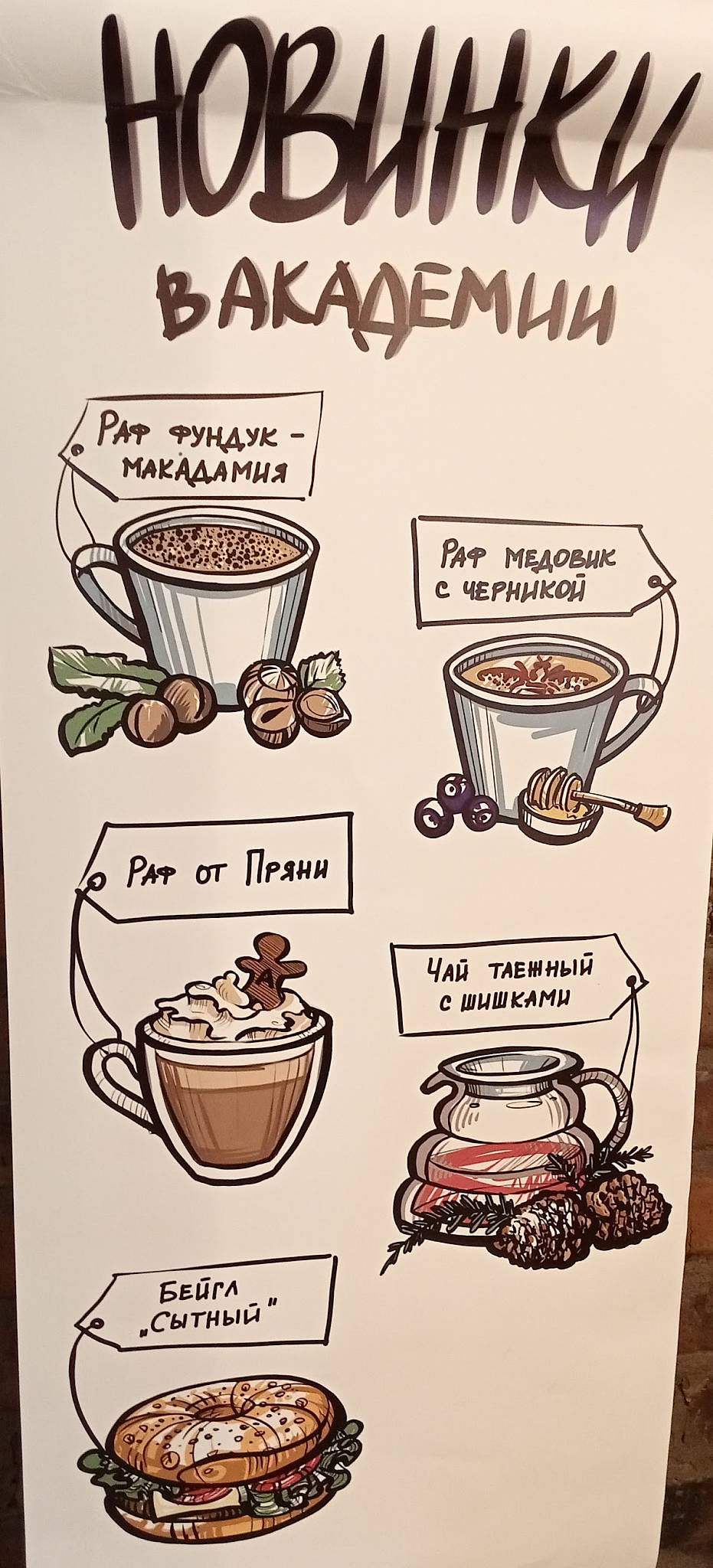Академия кофе меню
