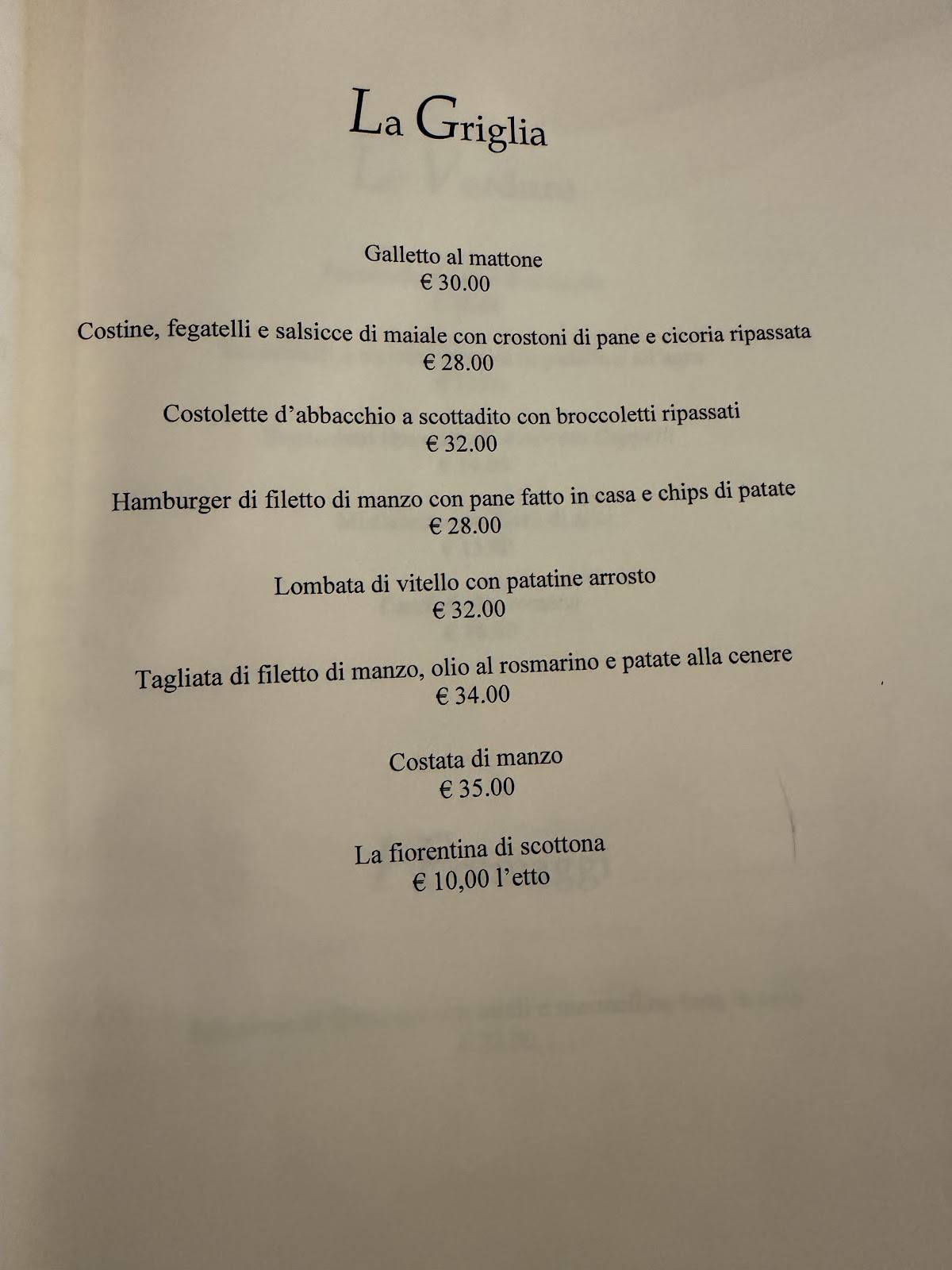 Al Ceppo меню