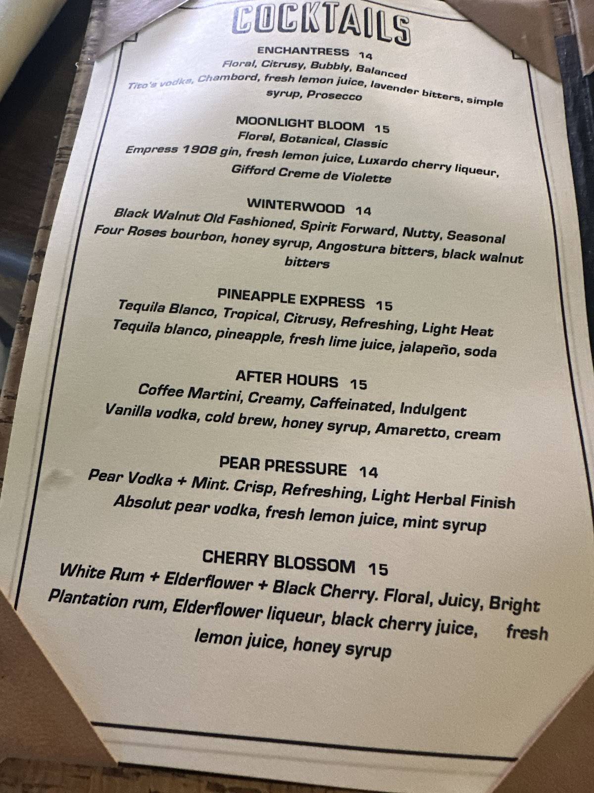 Alchemy Café меню