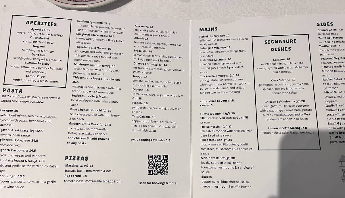 Alfredo's Restaurant меню
