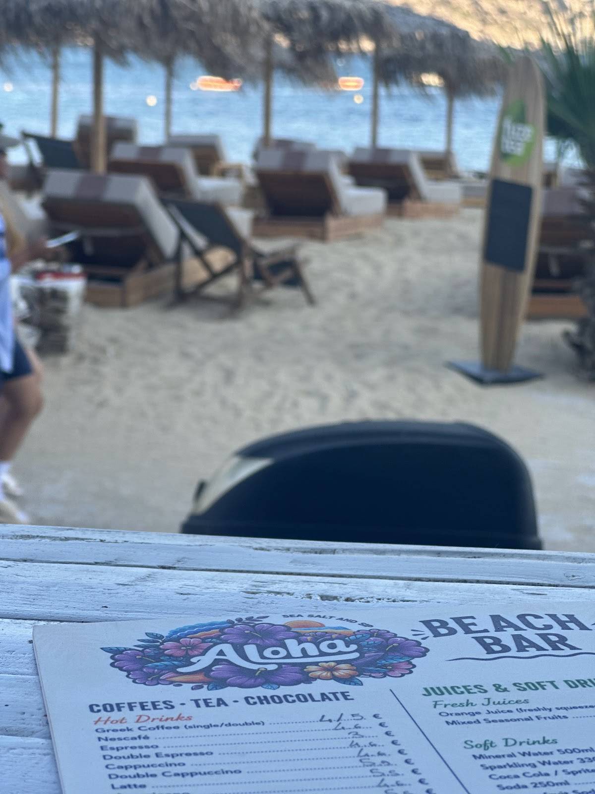 Aloha Beach Bar меню