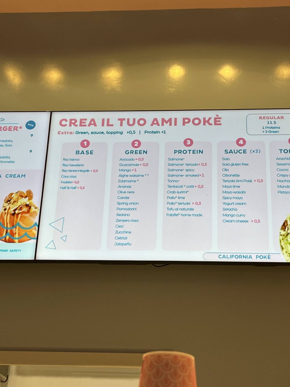 Ami Pokè меню