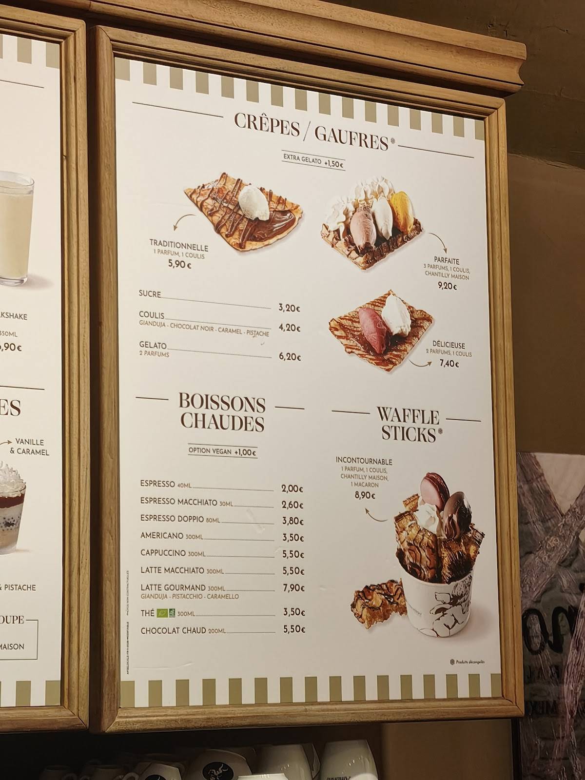 Amorino Gelato - Sète меню