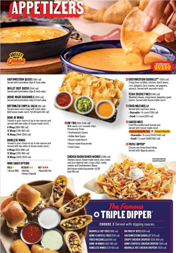 Chili's Grill & Bar меню