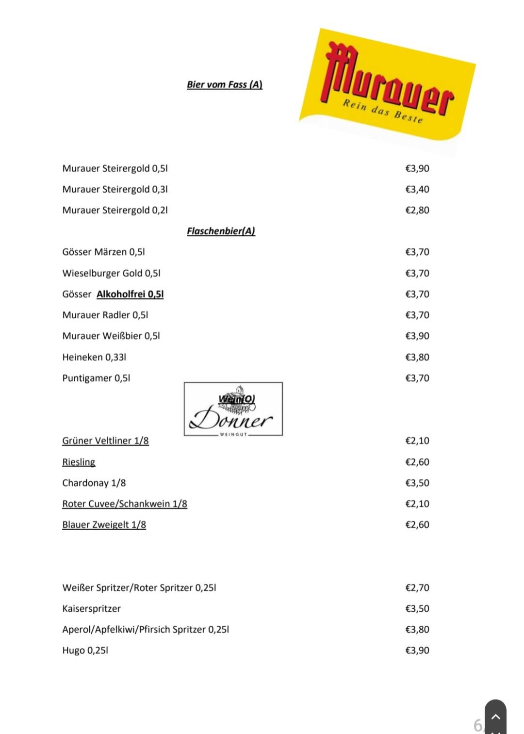 Angy's Café - Restaurant меню