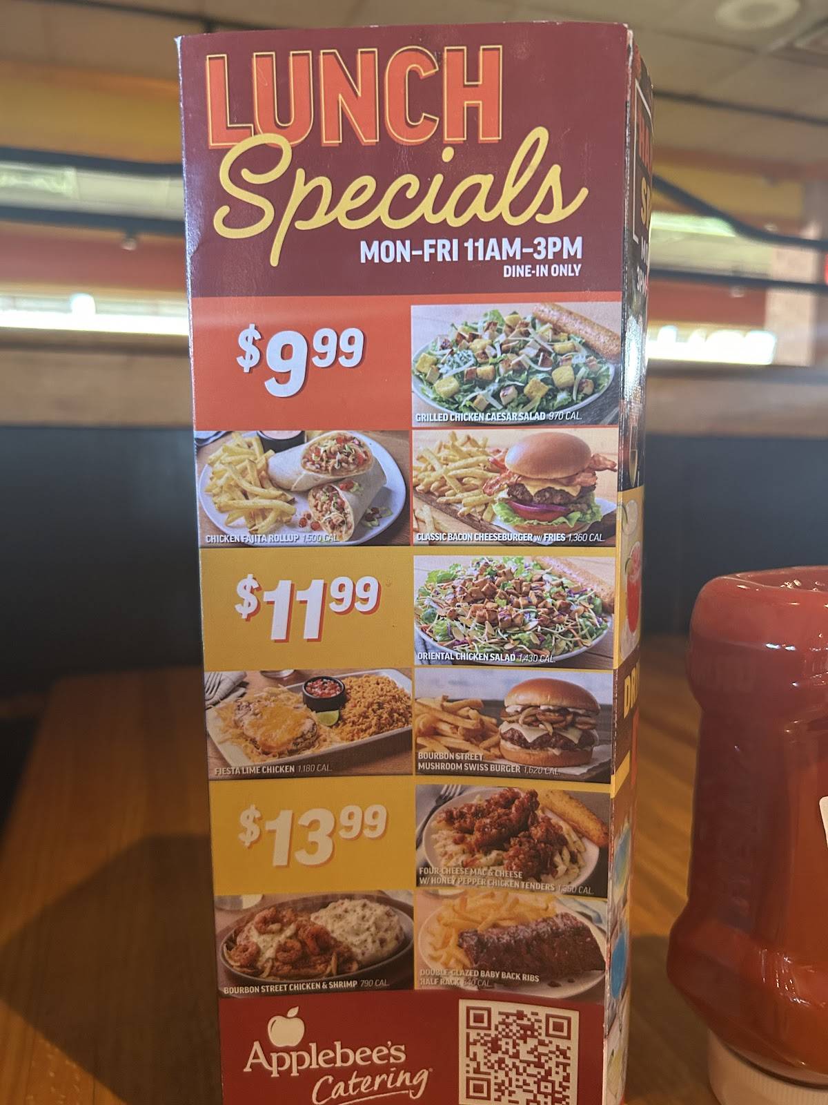 Applebee's Grill + Bar меню