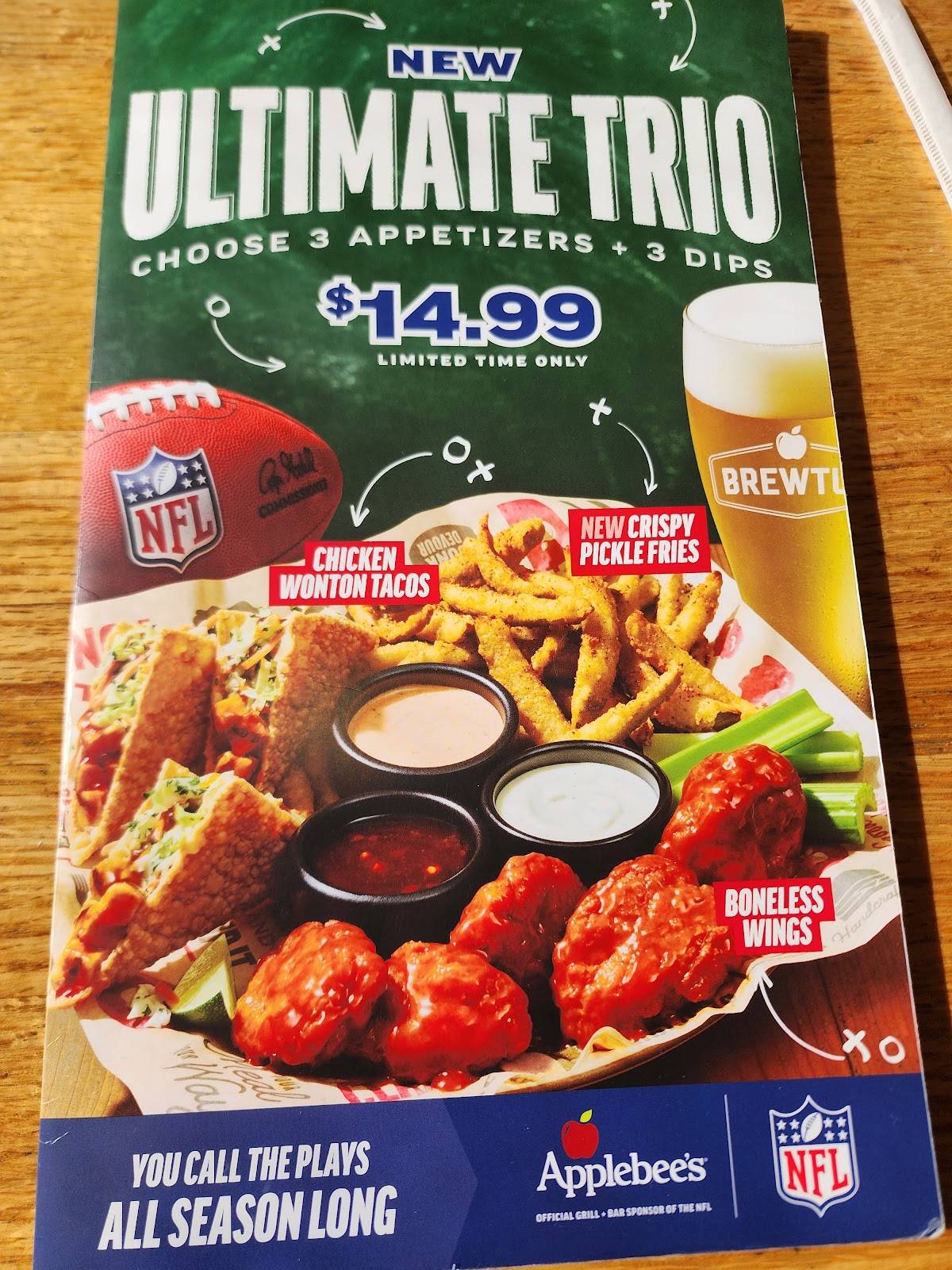 Applebee's Grill + Bar меню