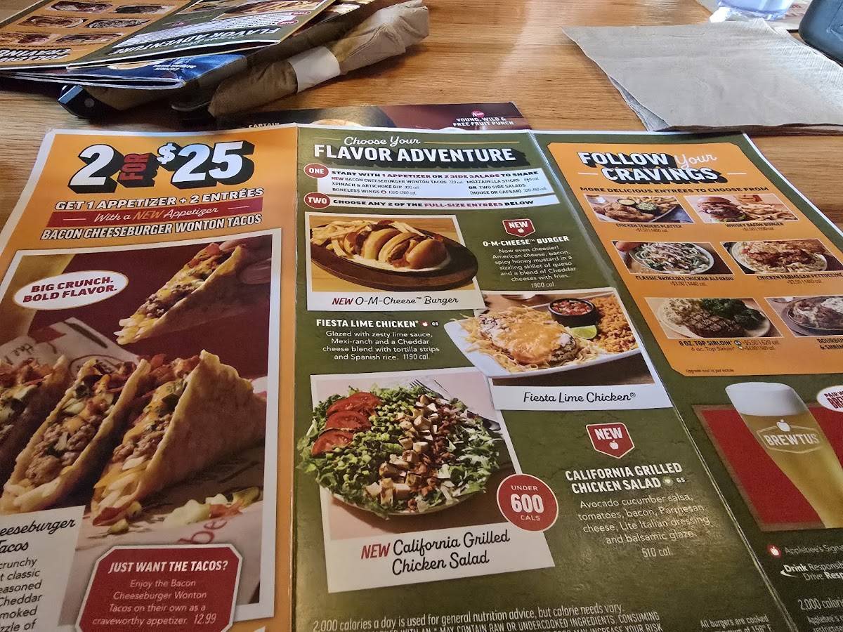 Applebee's Grill + Bar меню